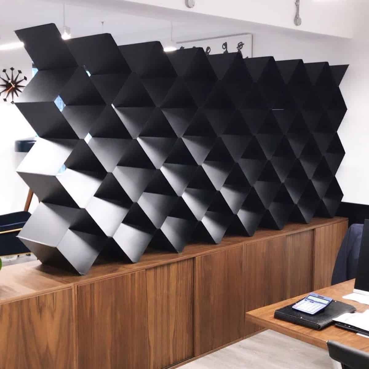 Folded Steel Screen