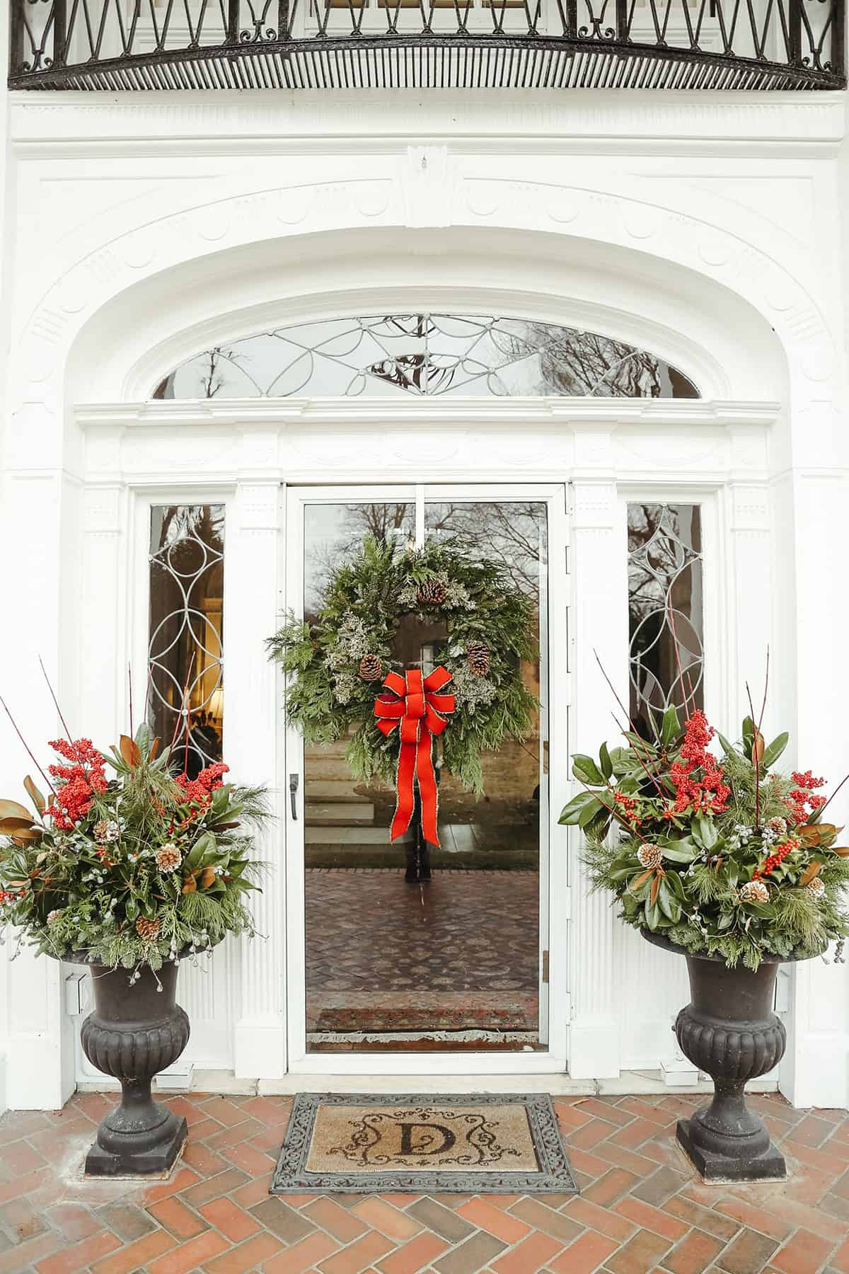 Grand Entrance with Wreath and Urns