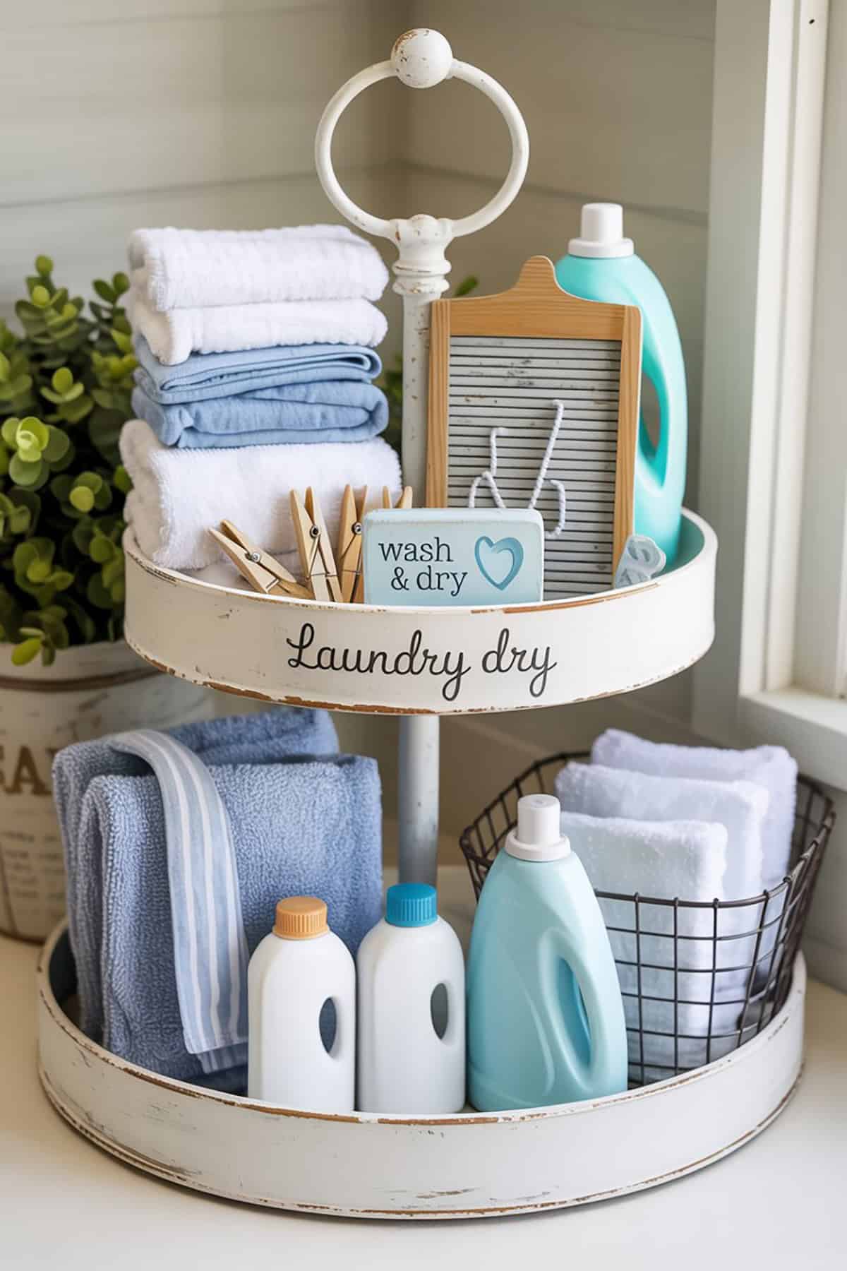 Laundry Day Tiered Tray Look