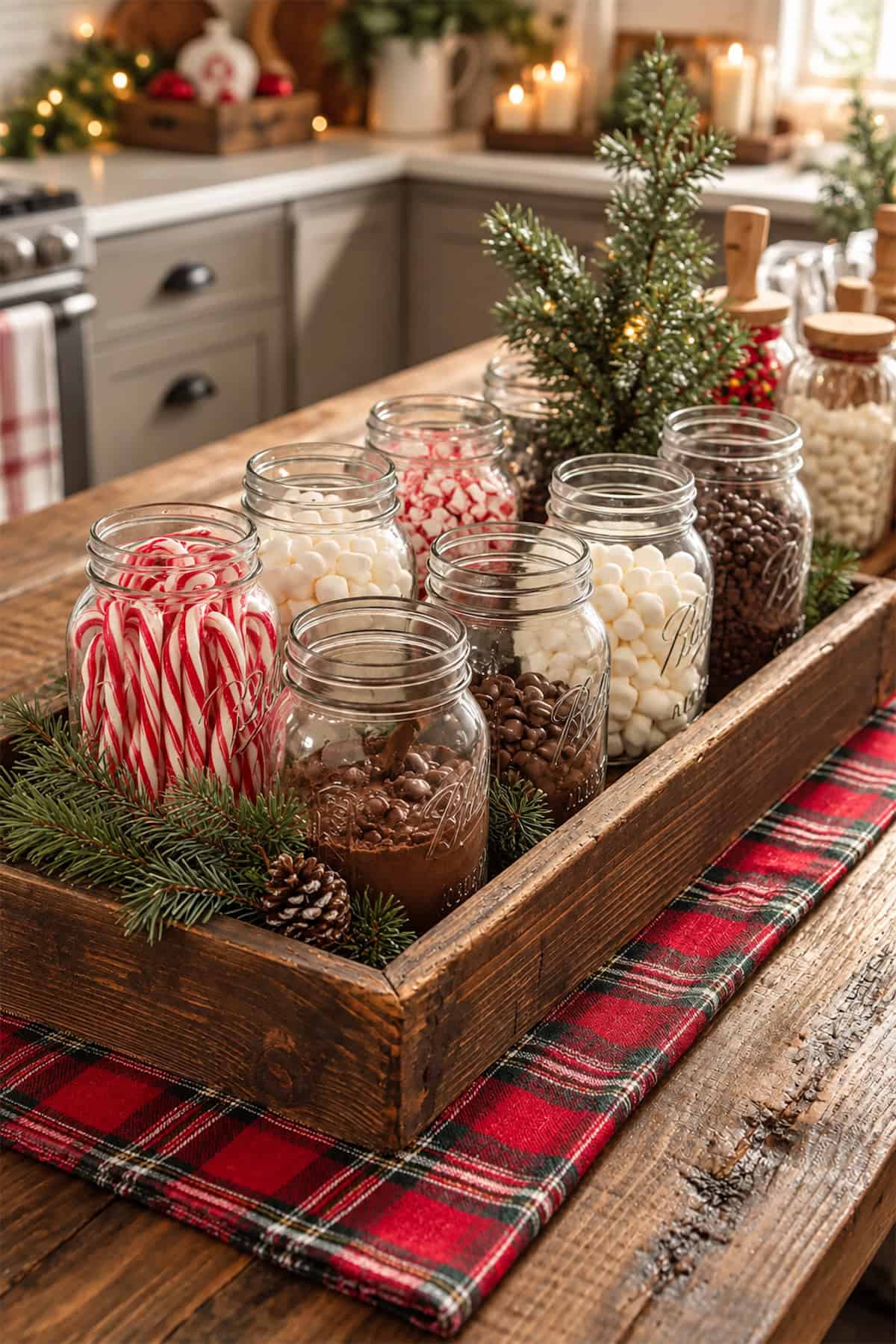 Mason Jar Hot Cocoa Bar