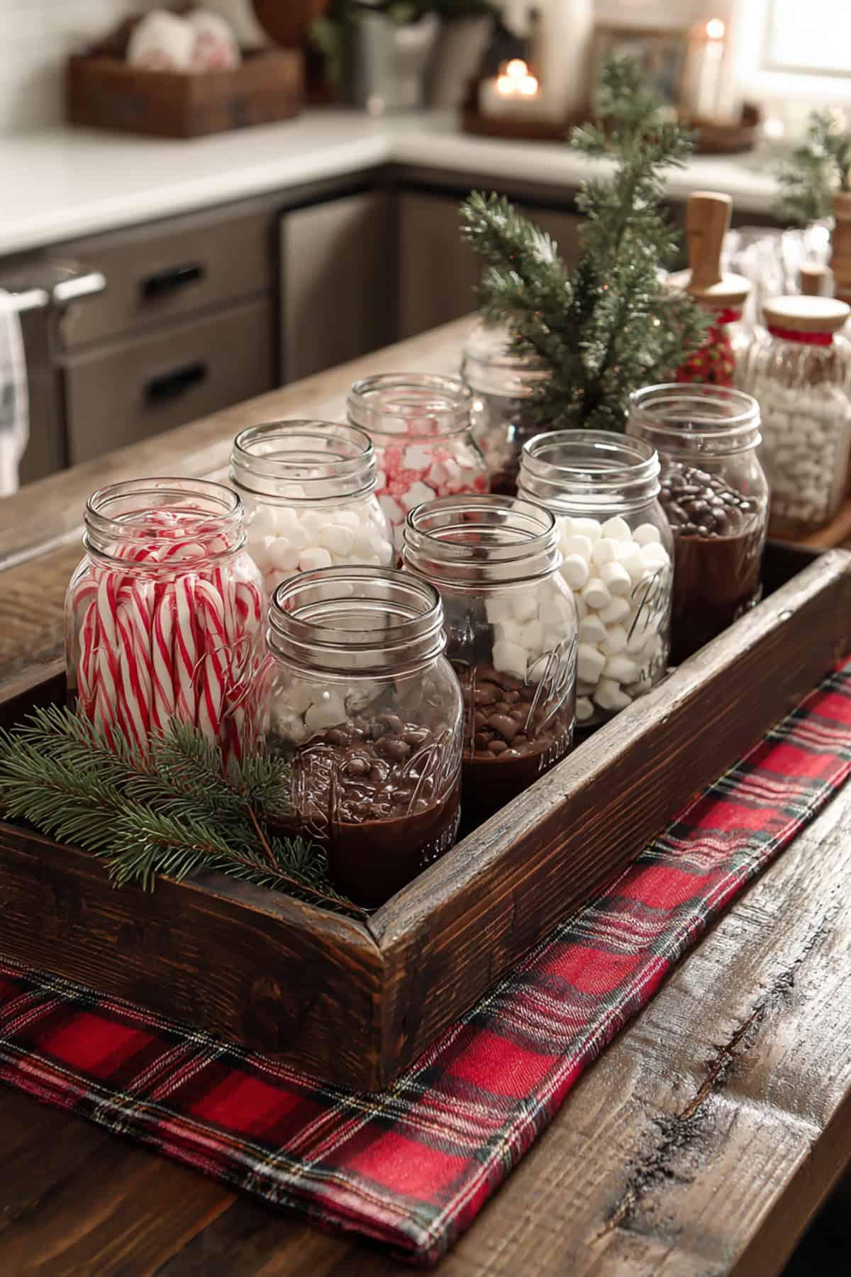 Mason Jar Hot Cocoa Bar