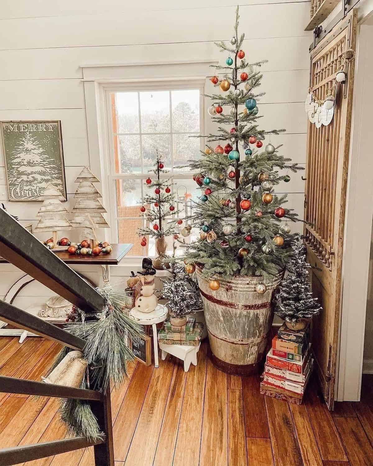 Metal Tub Tree Stand