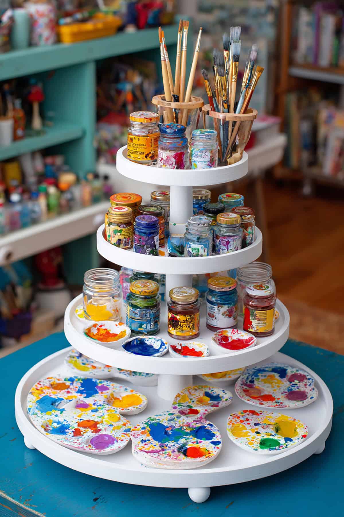 Mini Artist Studio Tiered Tray Design