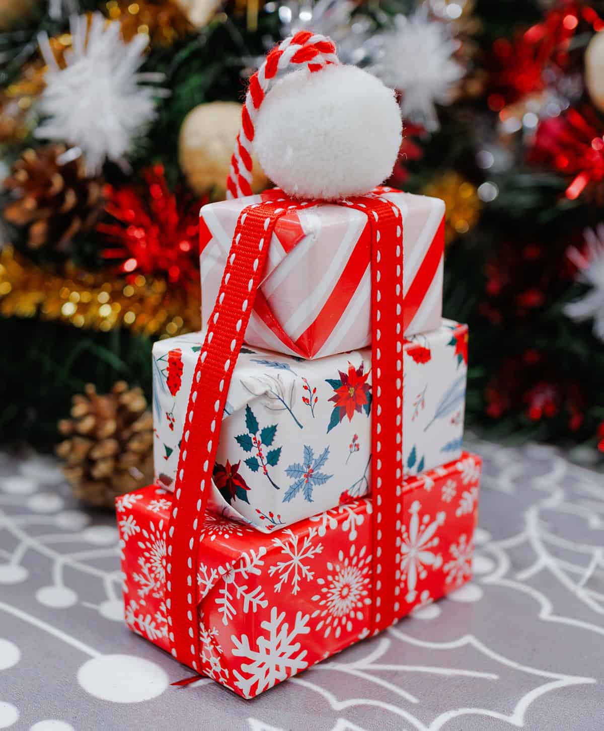 Peppermint Stack Favor Tower