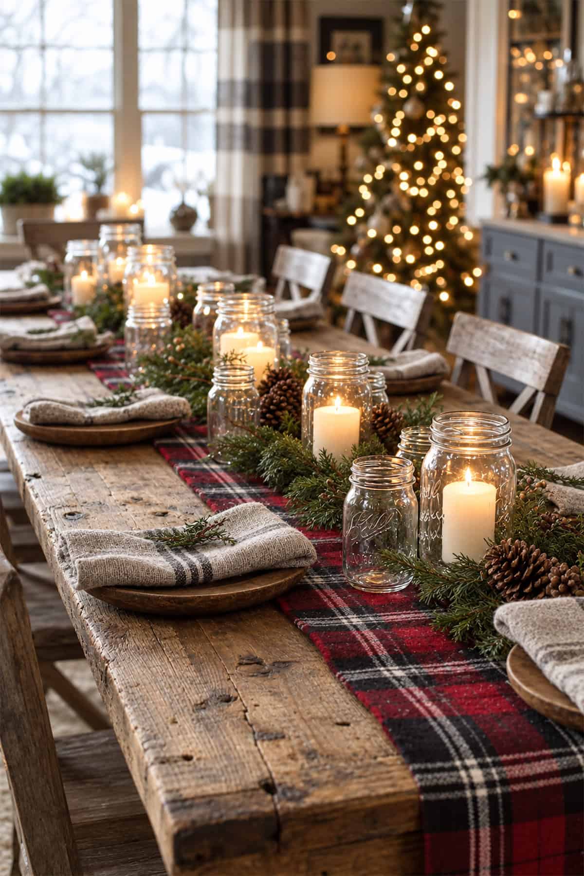 Plaid Blanket Table Runner