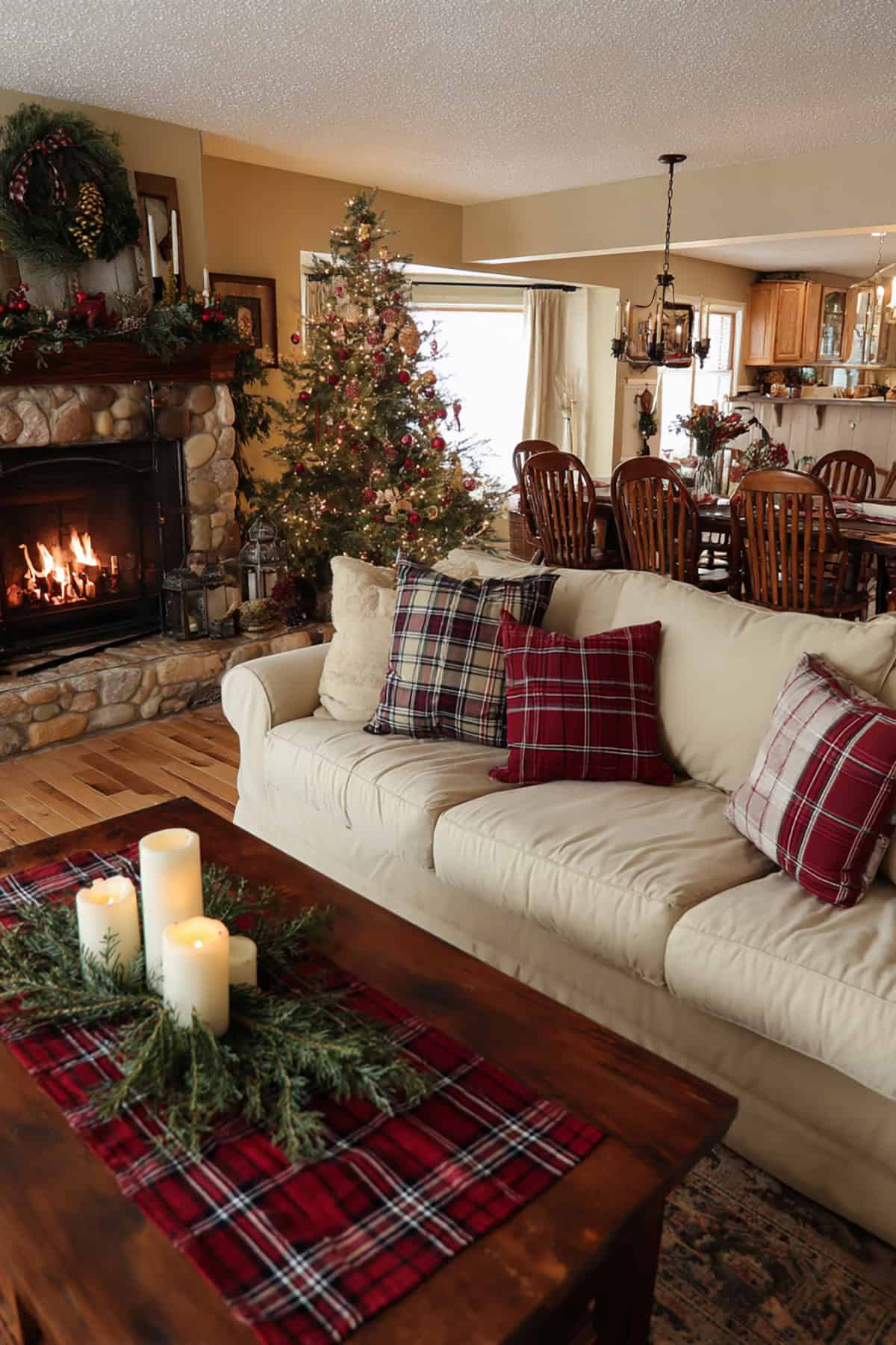 Red Plaid Accents