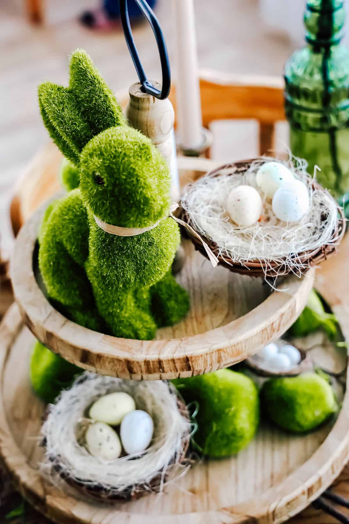 Spring Bunny and Nest Easter Tray