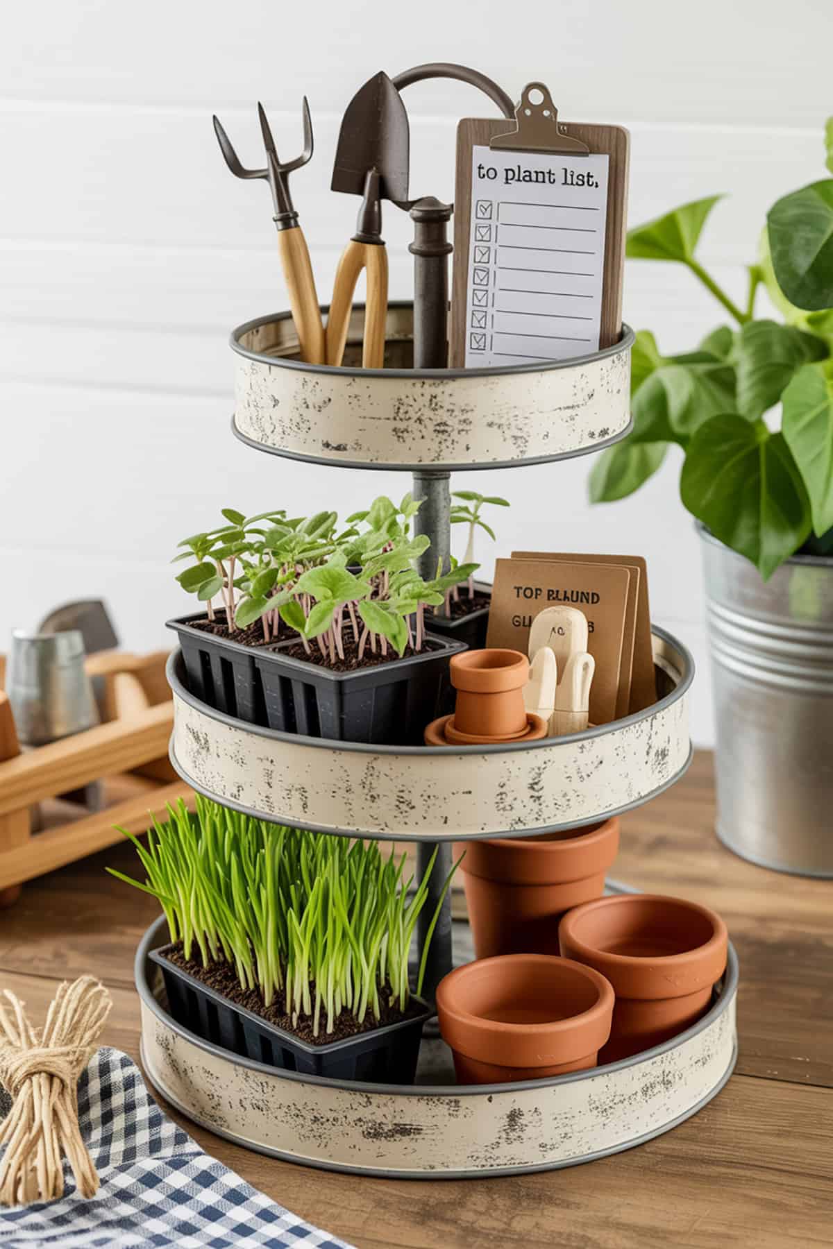 Tiny Tool Shed Tiered Tray