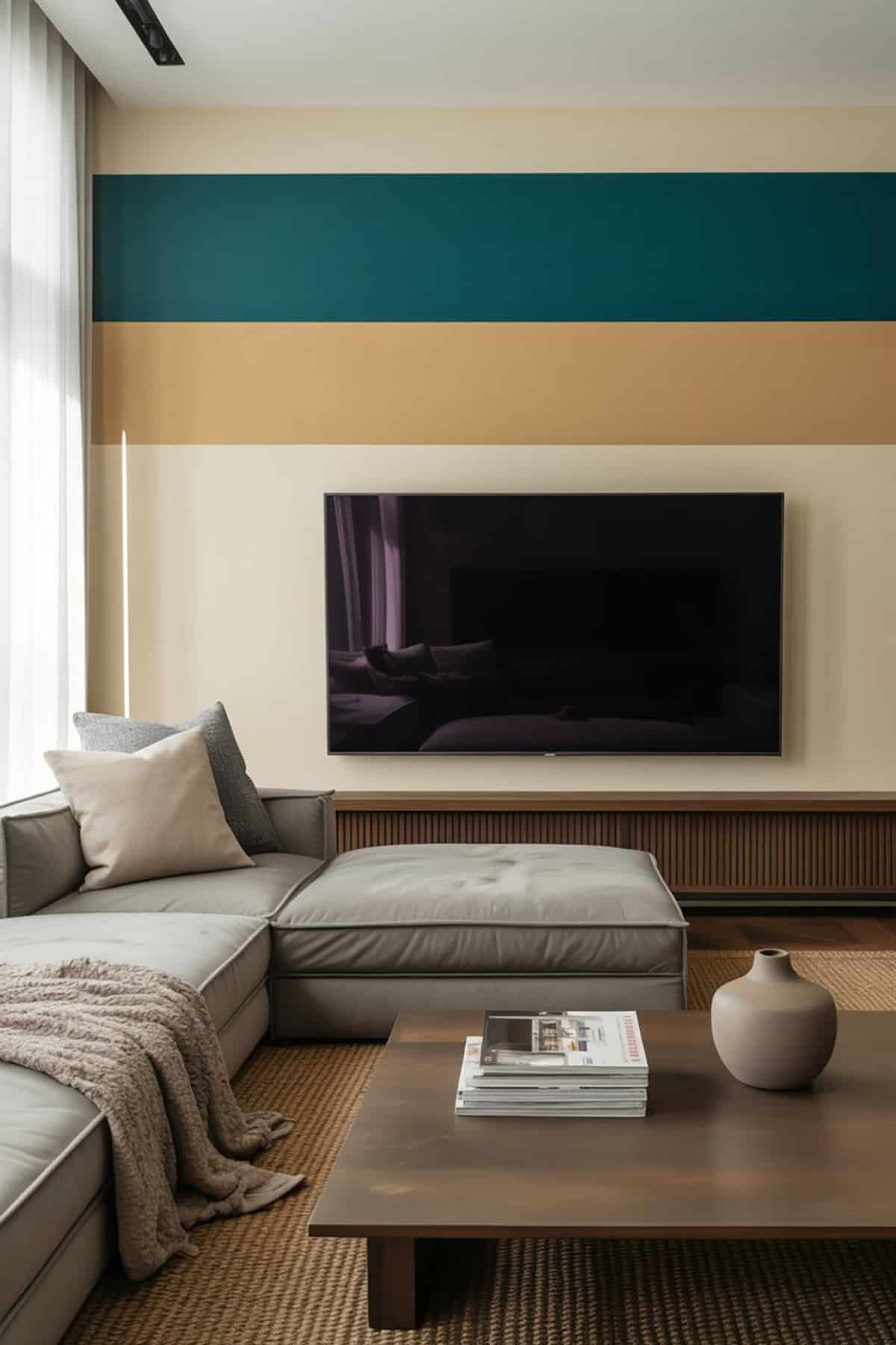 Upper Wall Stripe for Instant Color