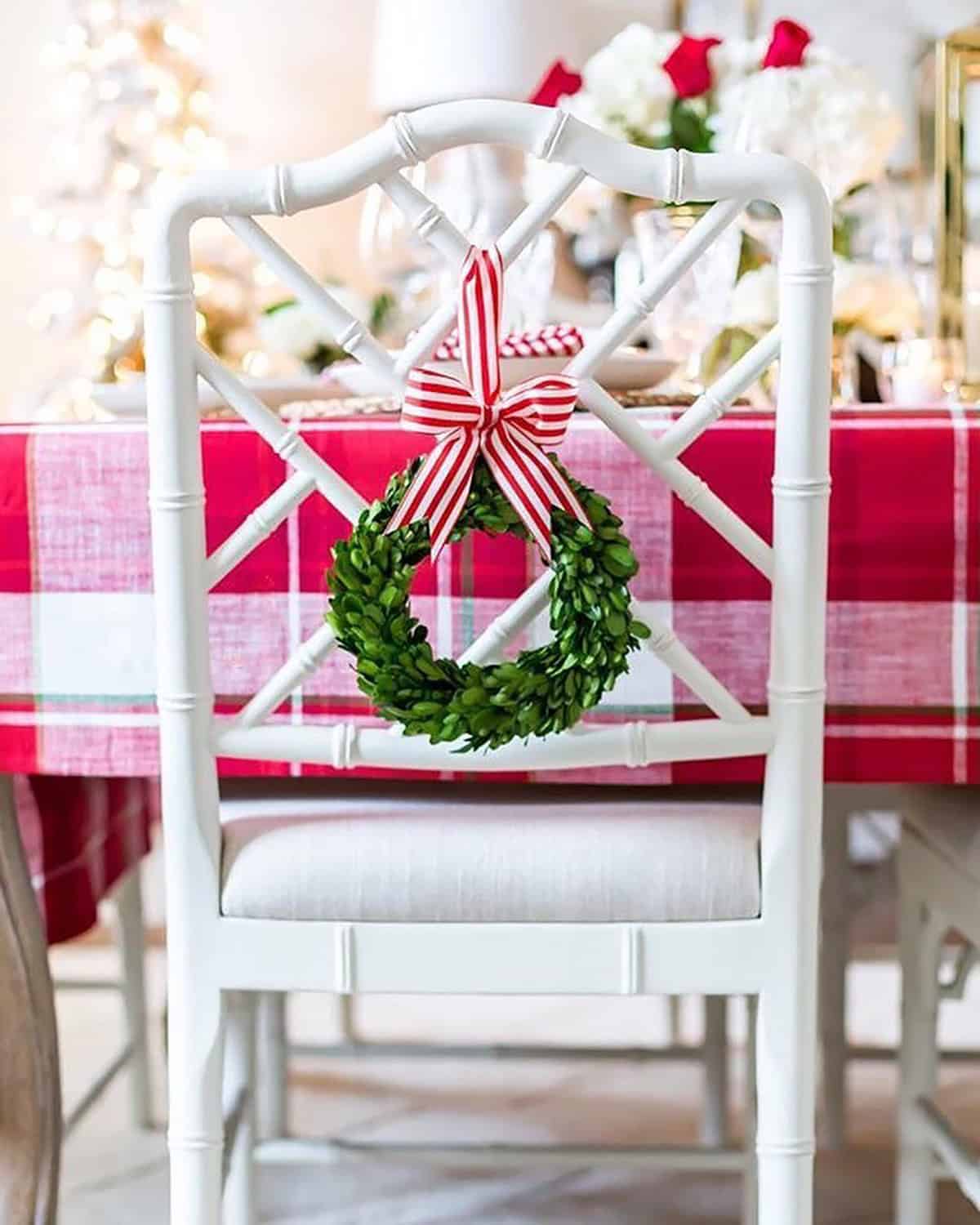 With a Candy Cane Bow