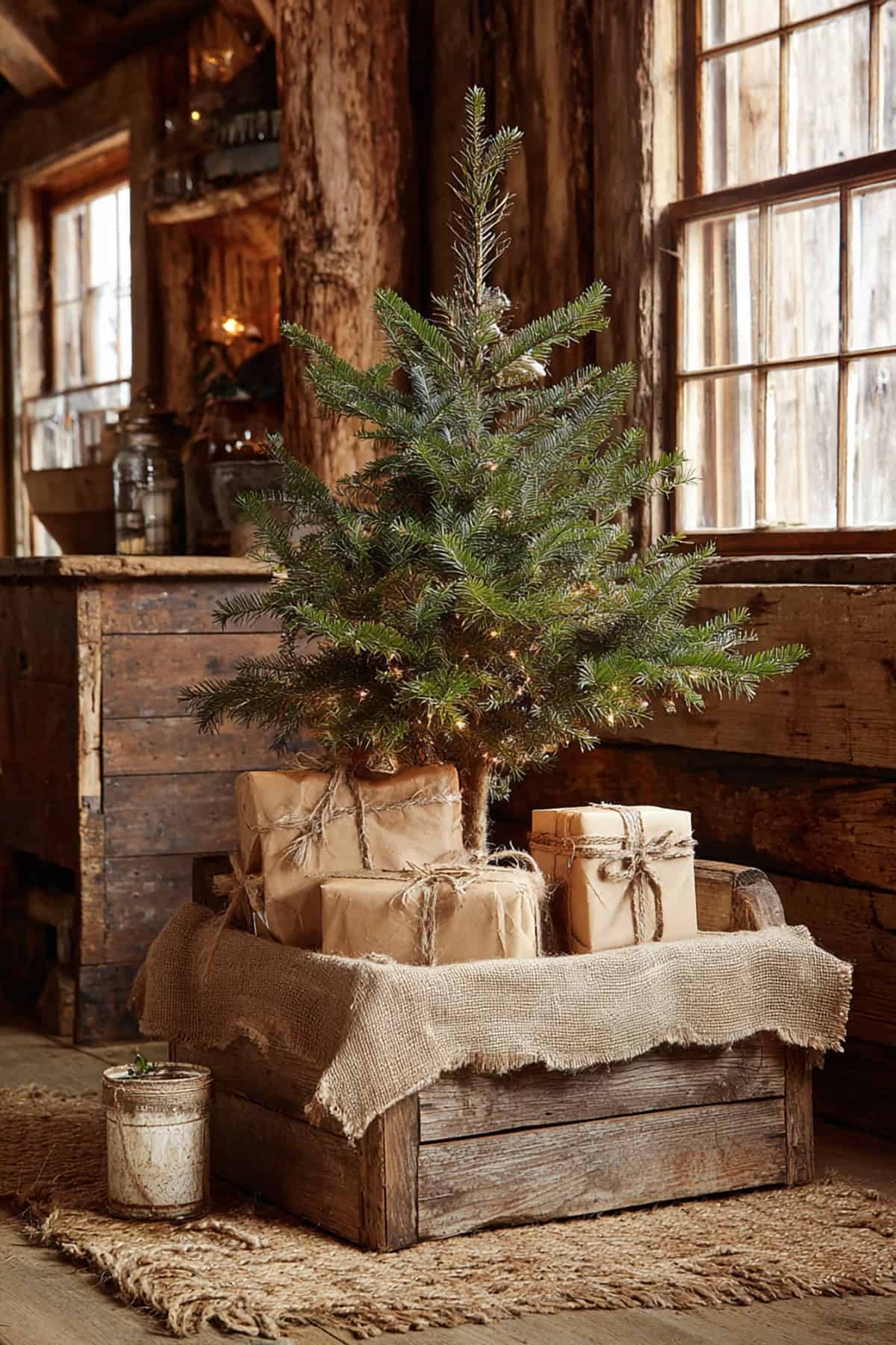 Wooden Crate Christmas Tree Base