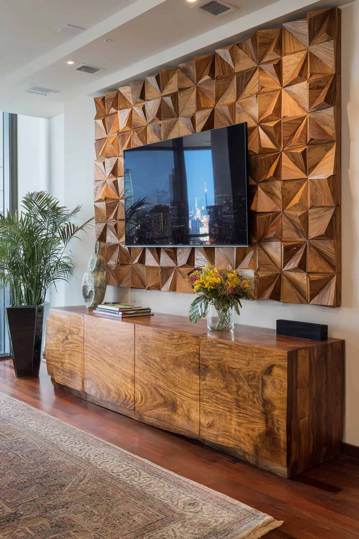 Wooden Sculpture for Natural Warmth