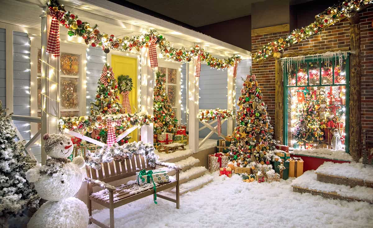 A Porch Wrapped in Winter Magic