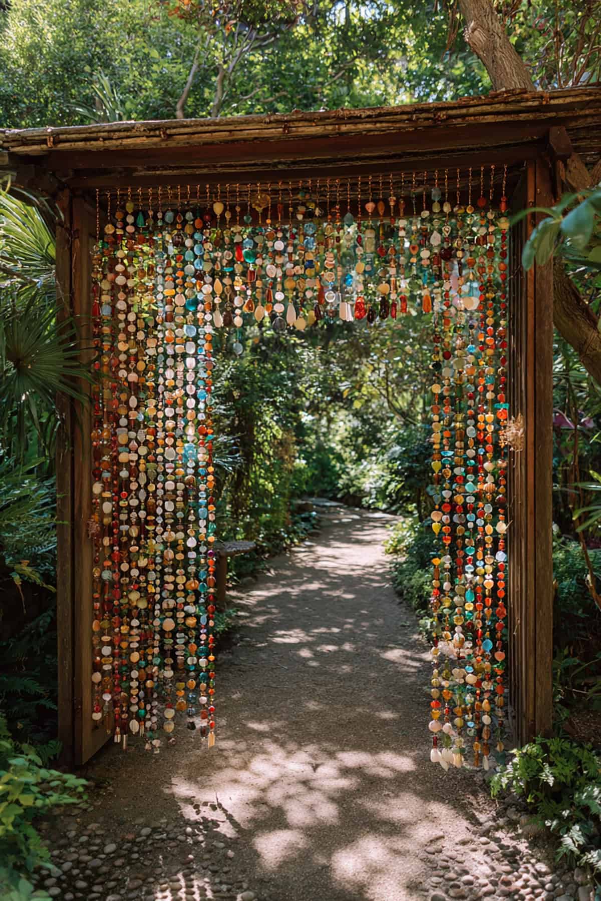 Beaded Curtain Entryway.