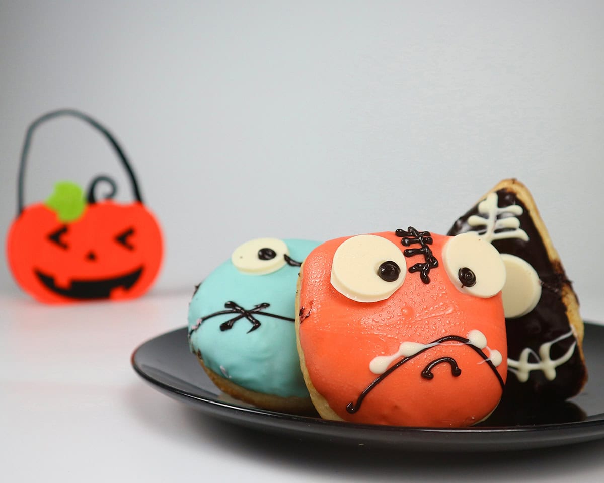 Candy Eyed Donuts Disguised as Lantern Faces