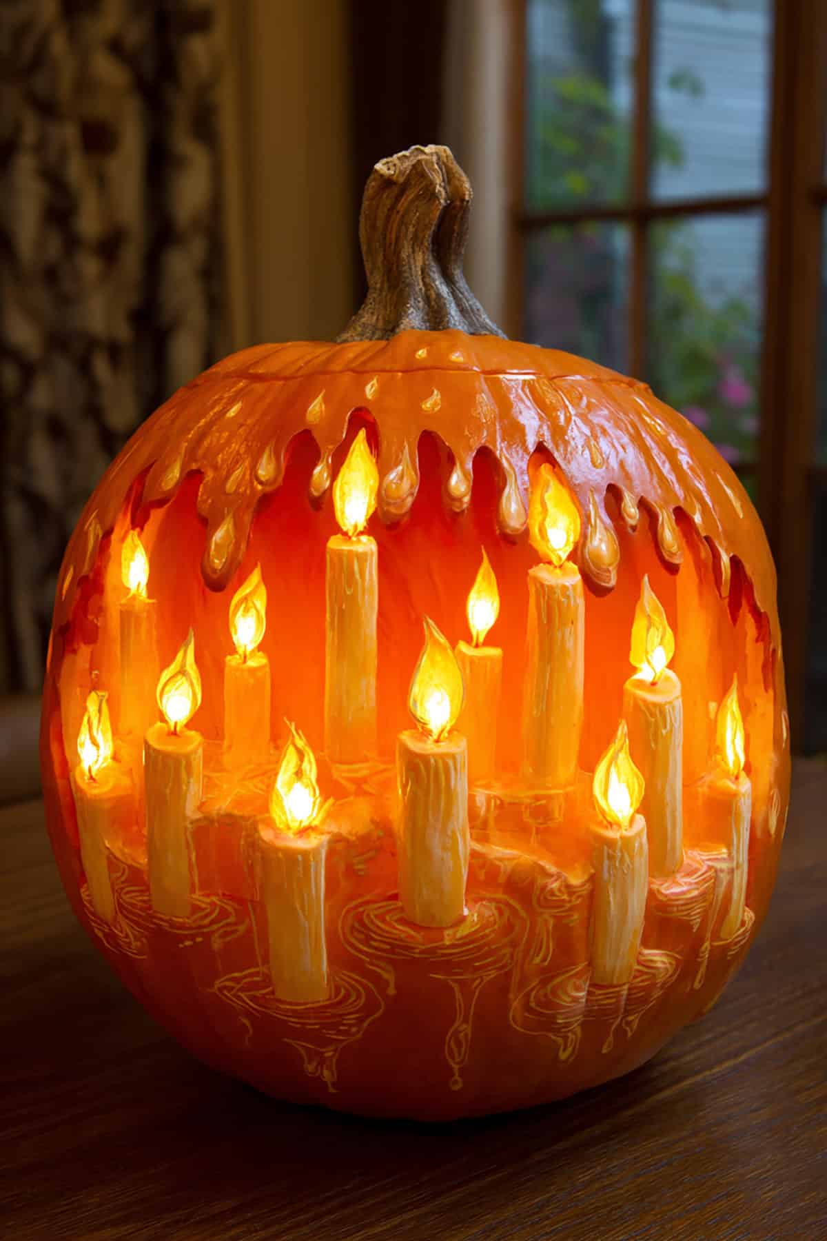 Cluster of Glowing Candles