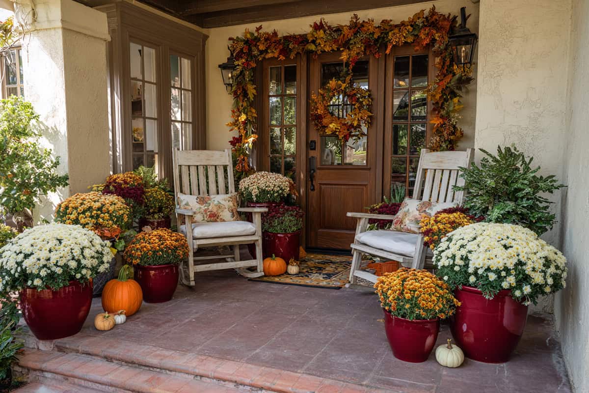Cranberry Red Ceramic Planters