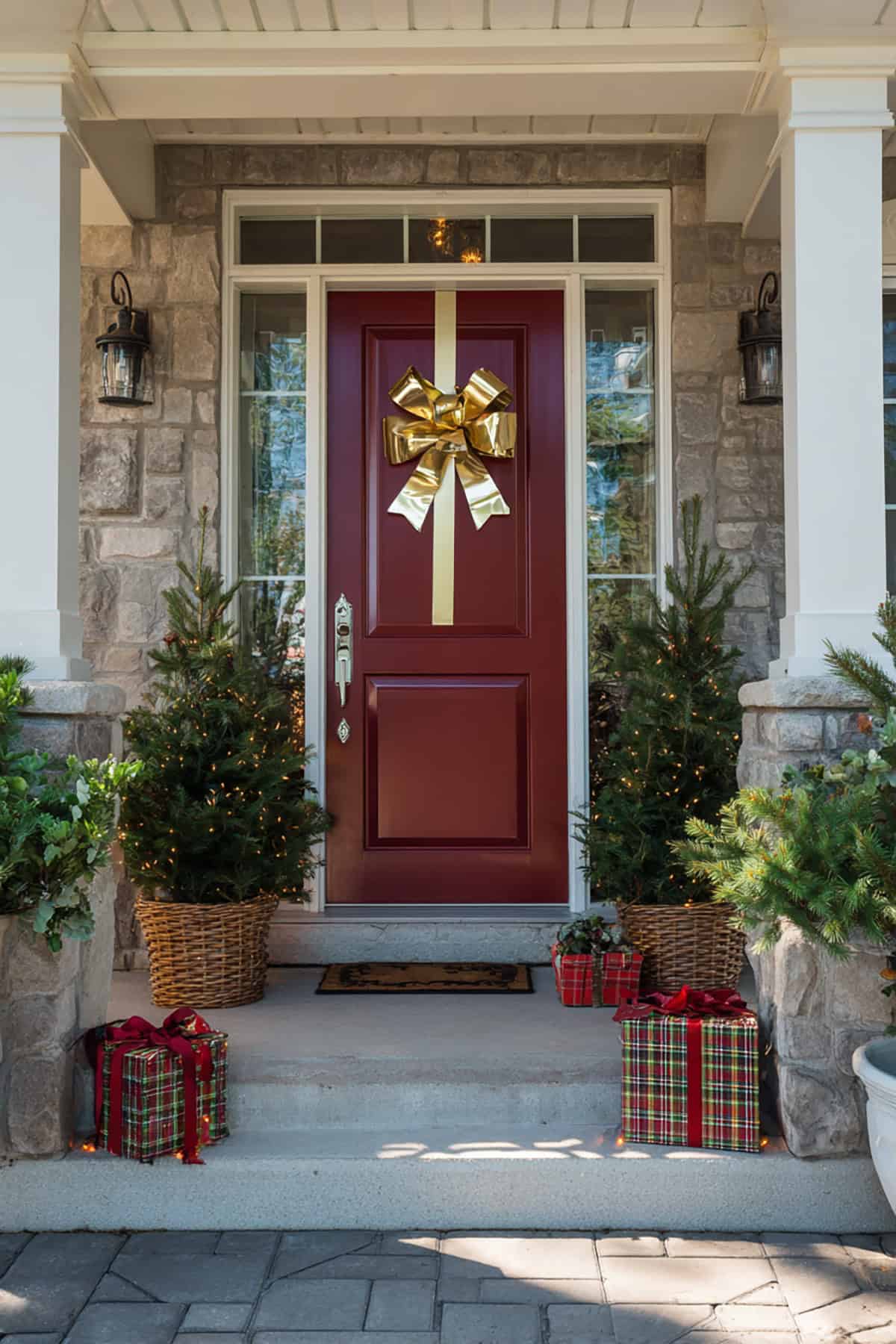 Door Wrapped Like a Gift