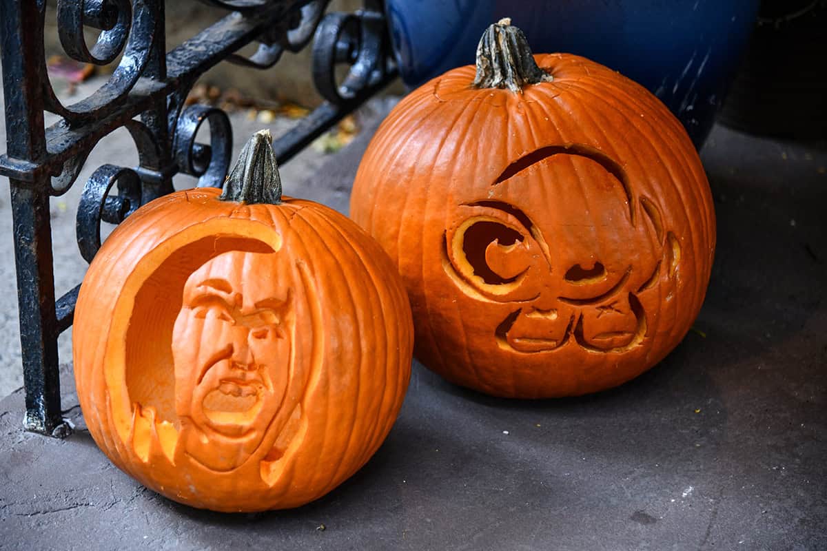 Duo of Character Pumpkins