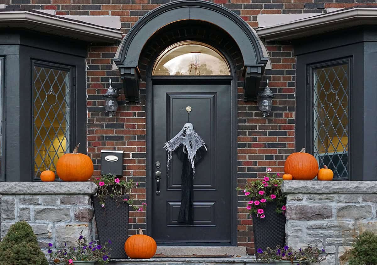 Ghost Against the Brick Doorway