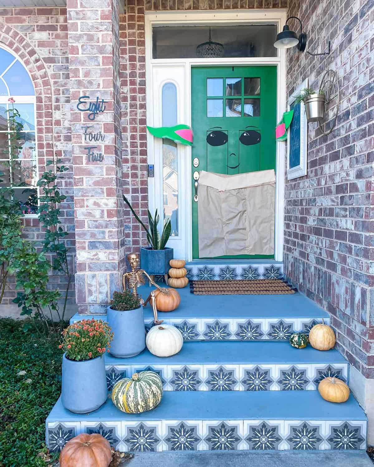 Green Door Monster Face