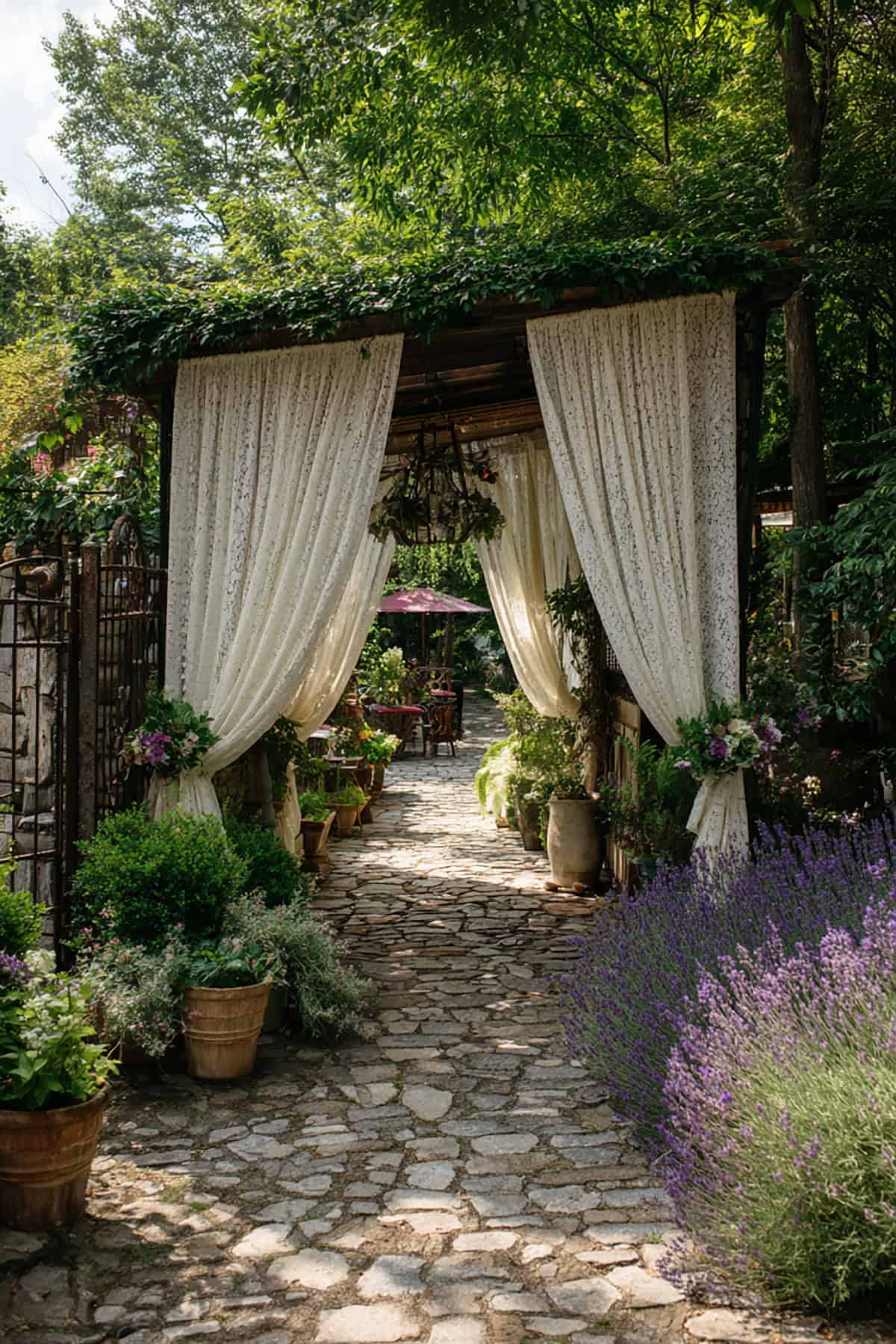 Lace Curtain Garden Portal