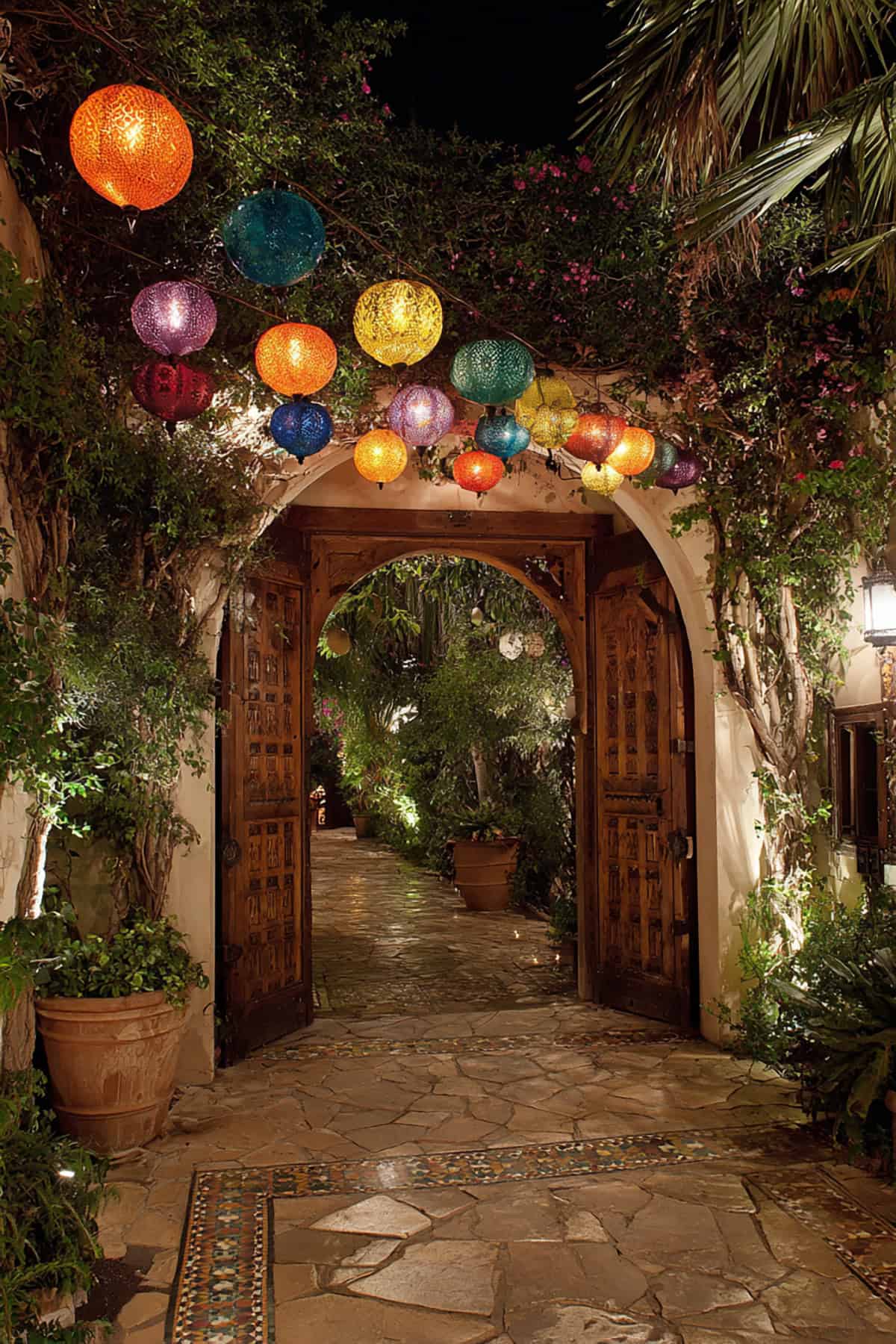 Moroccan Lantern String Arch