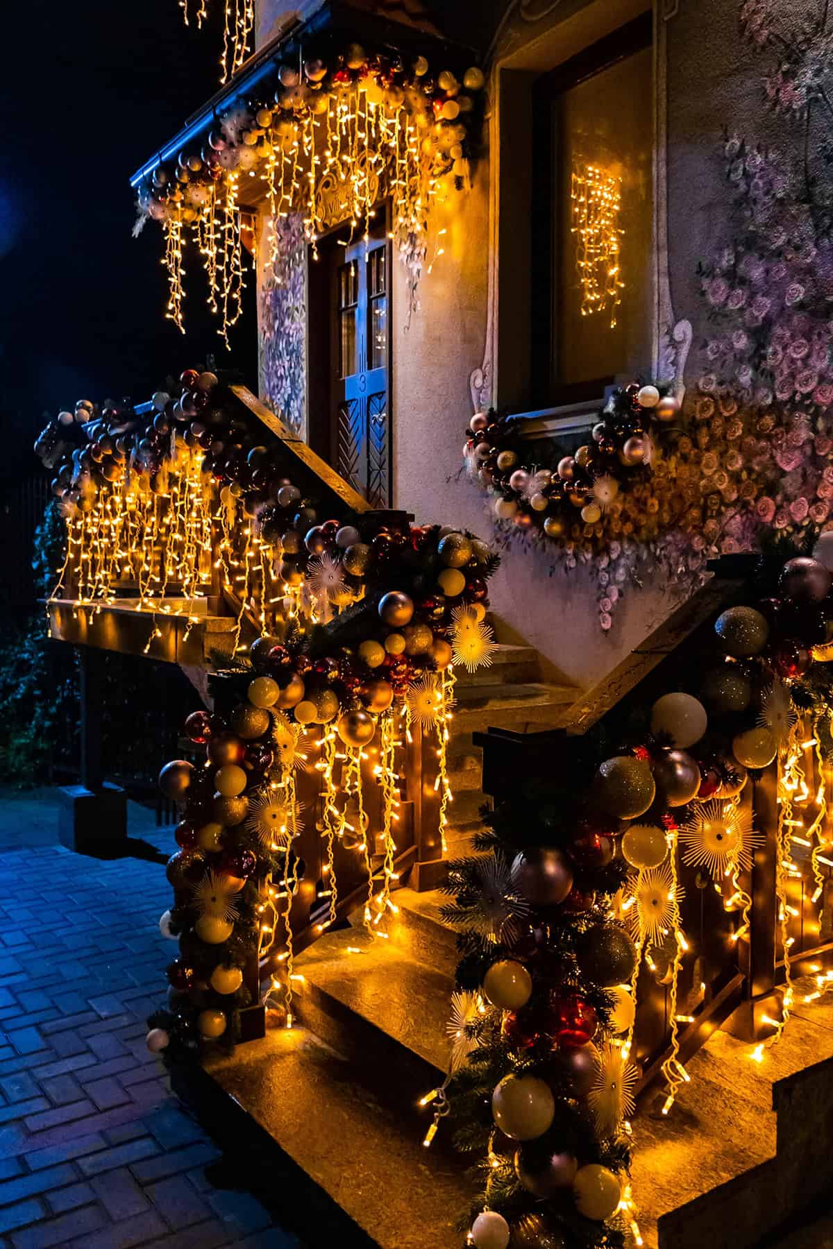 Porch Railing Turned into a River of Gold