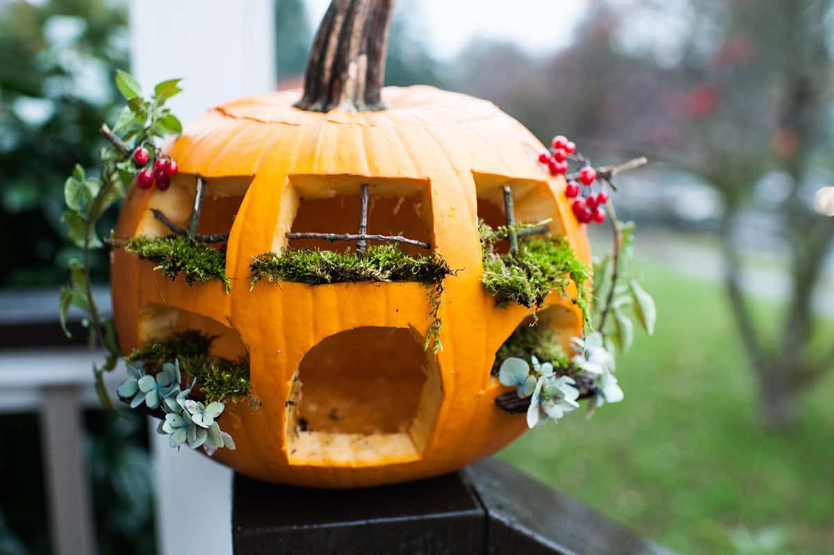 Pumpkin Fairy House