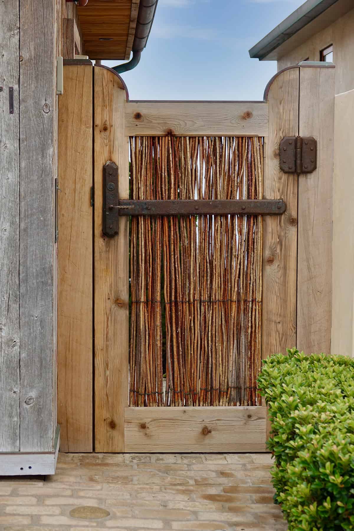 Rustic Timber and Branch Gate