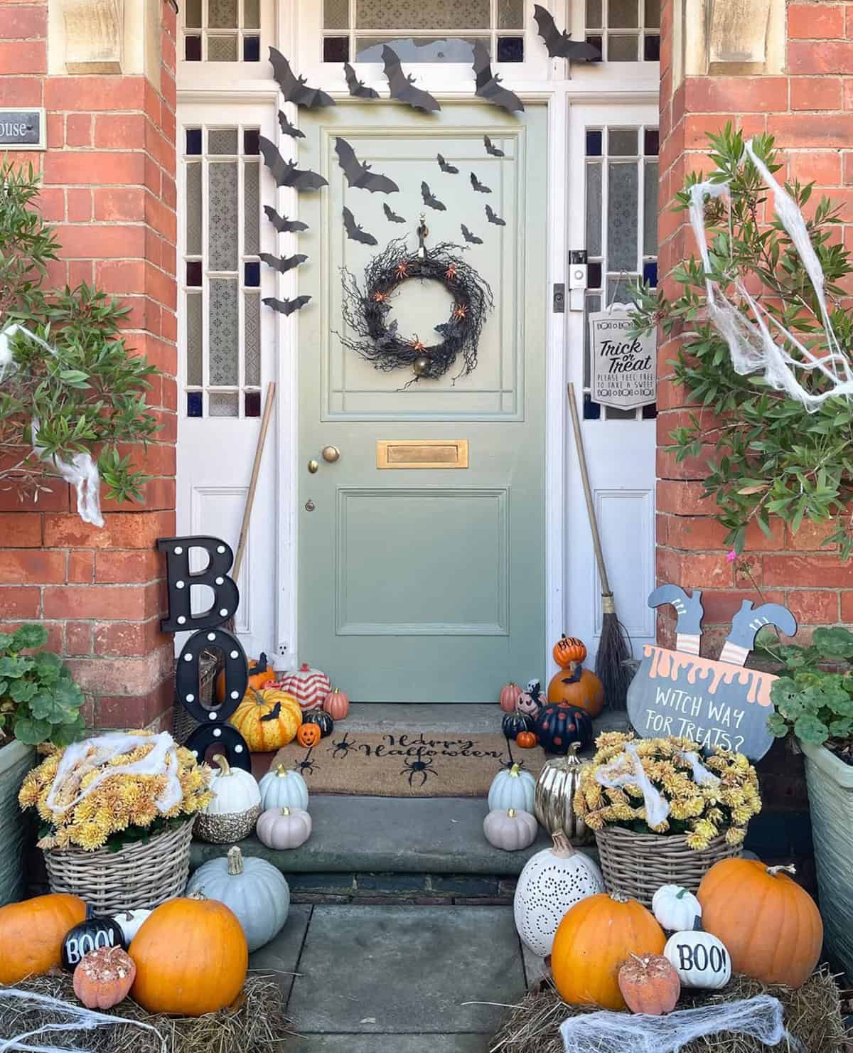 Sage Door with Bat Swarm