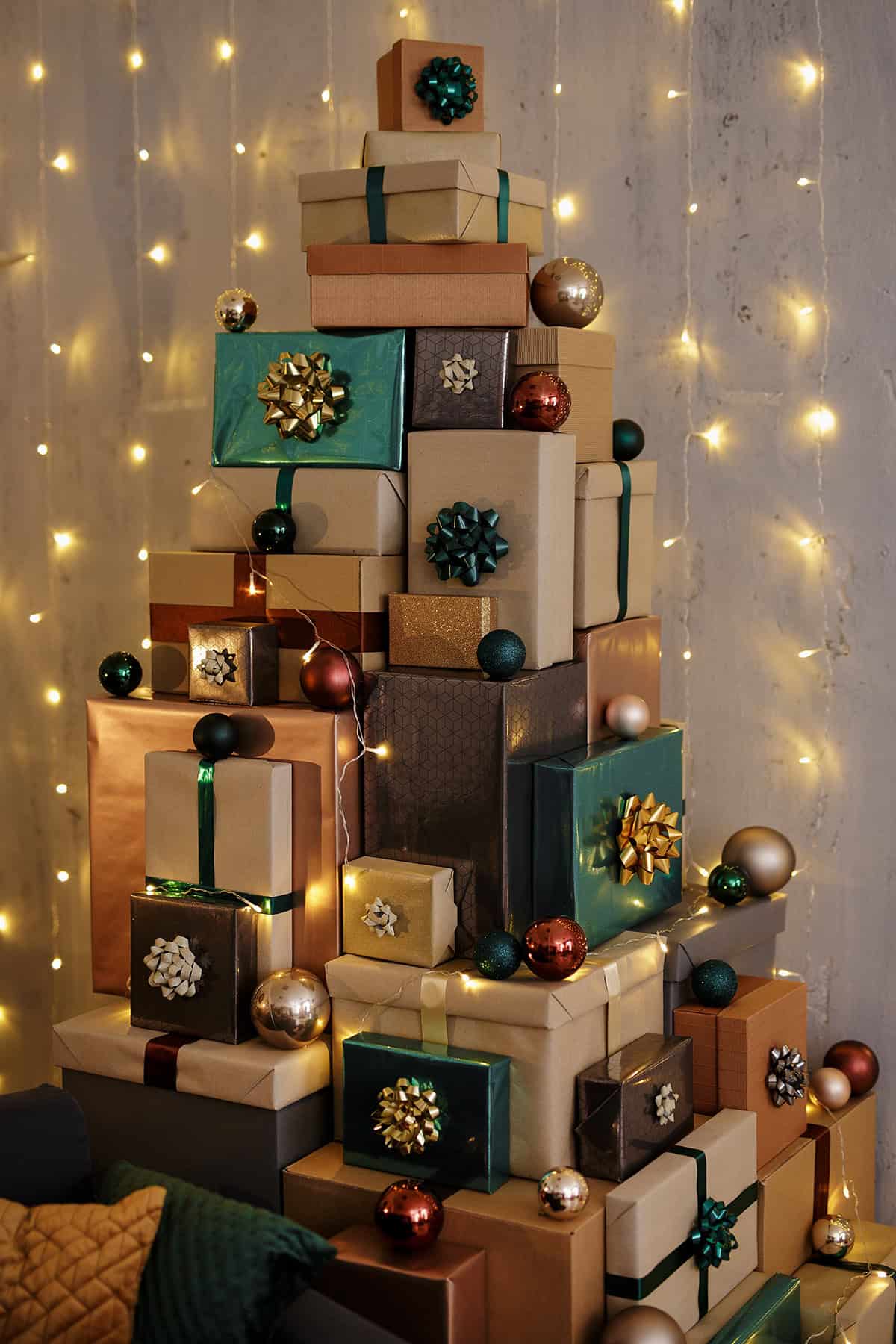 Stacked Gift Box Tree