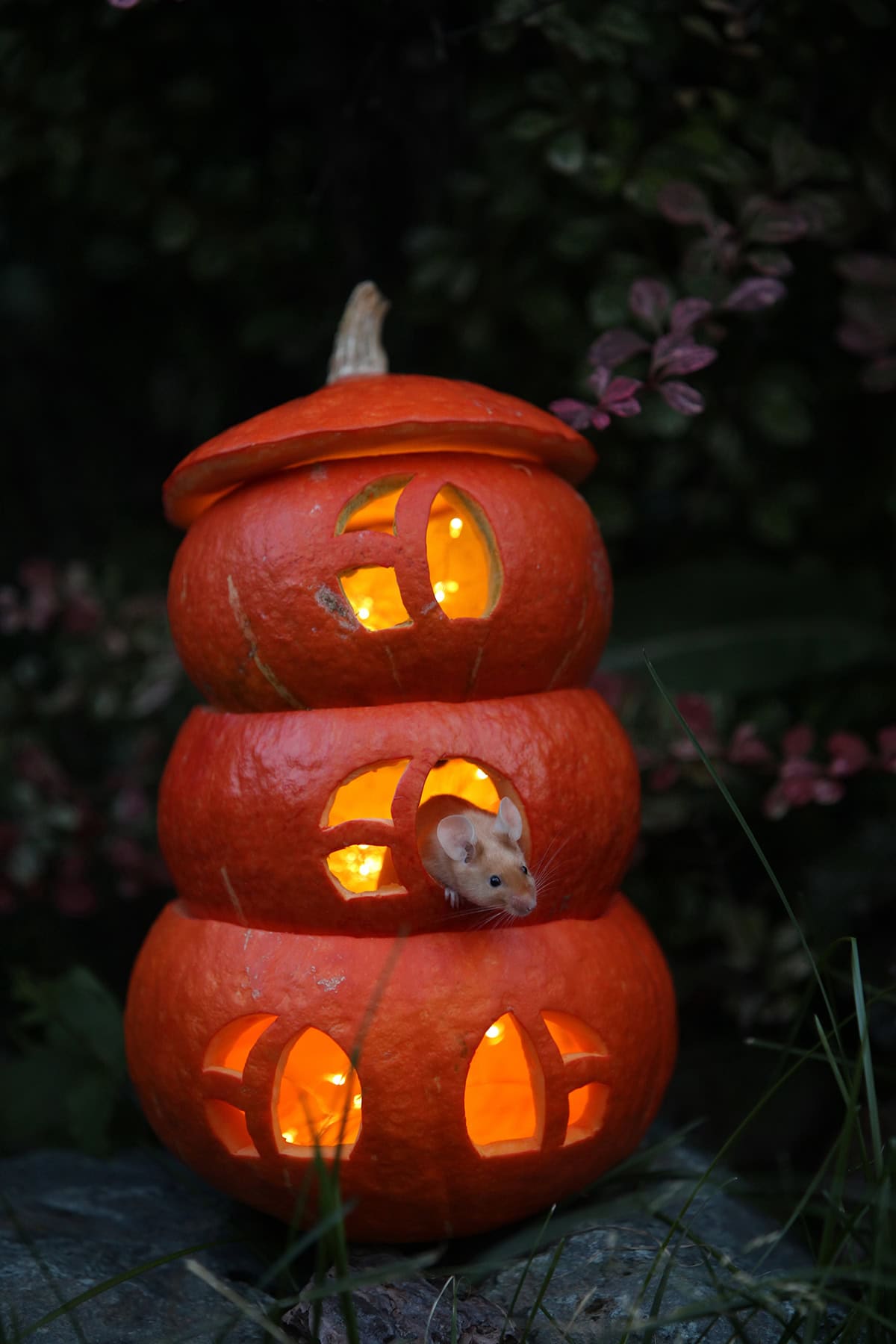 Tower of Pumpkins with