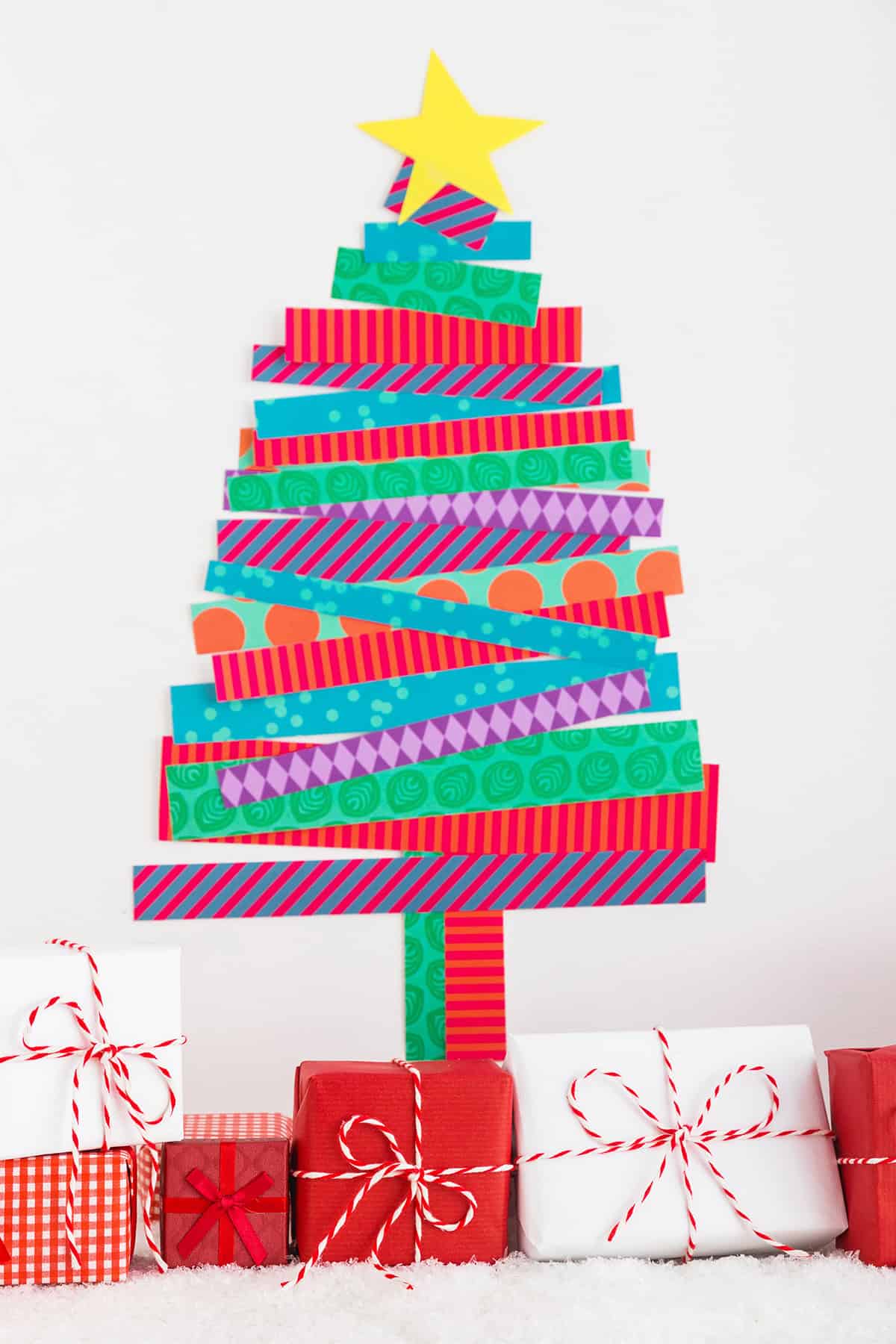 Washi Tape Tree on the Wall