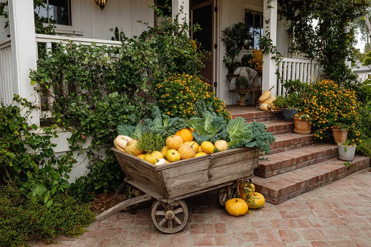 Wheelbarrow Planter Display