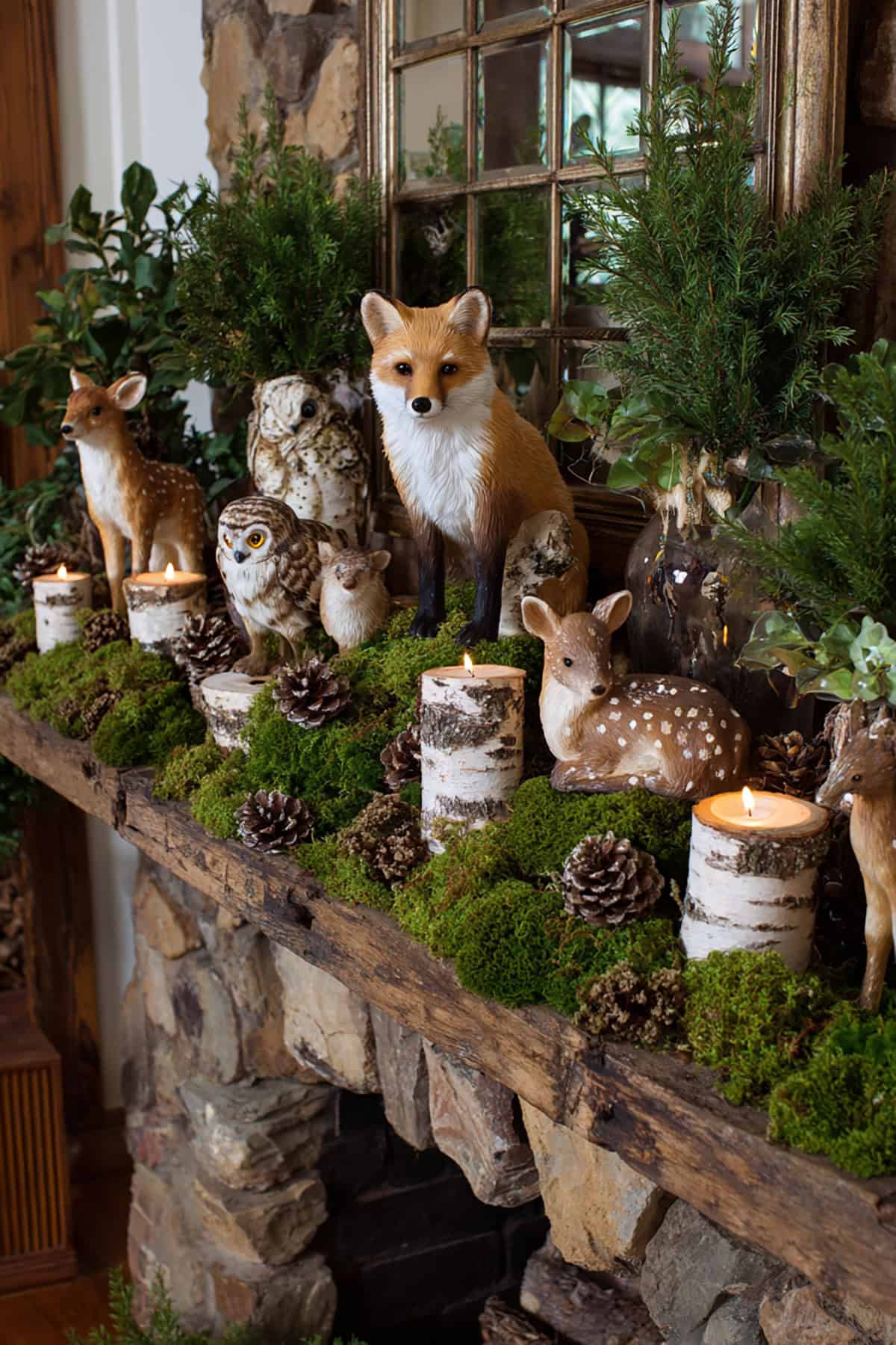 Woodland Animal Mantel