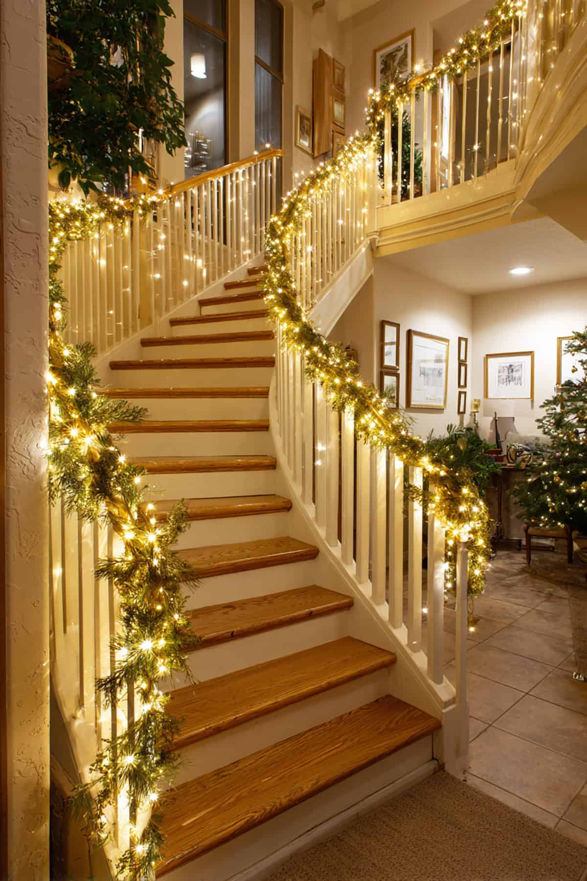 A Hallway Wrapped in Warm Lights