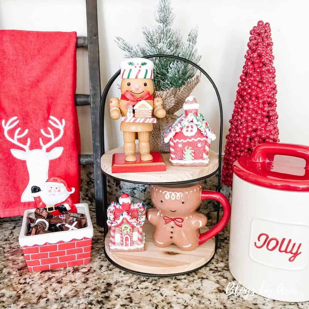 A Playful Red and White Moment