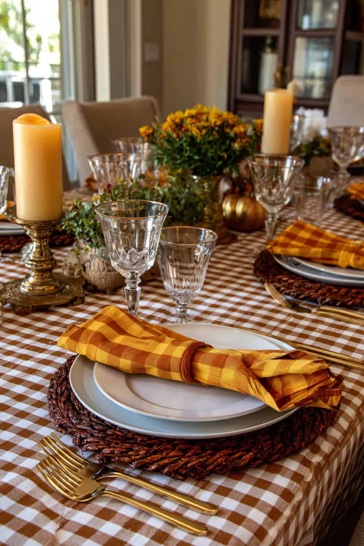 Autumn Checkered Charm