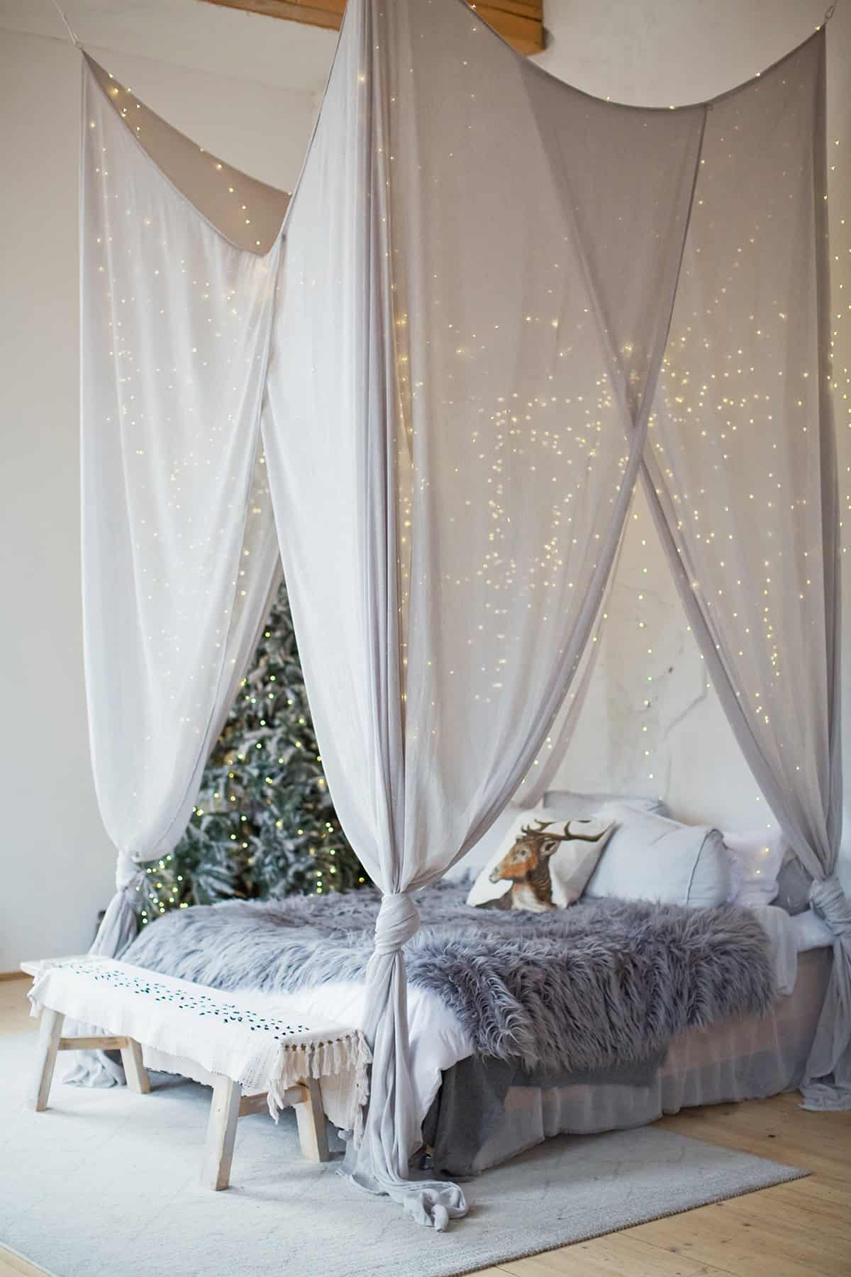 Bed Canopy with Lights