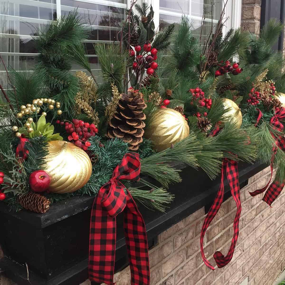 Bold and Rustic Christmas Display