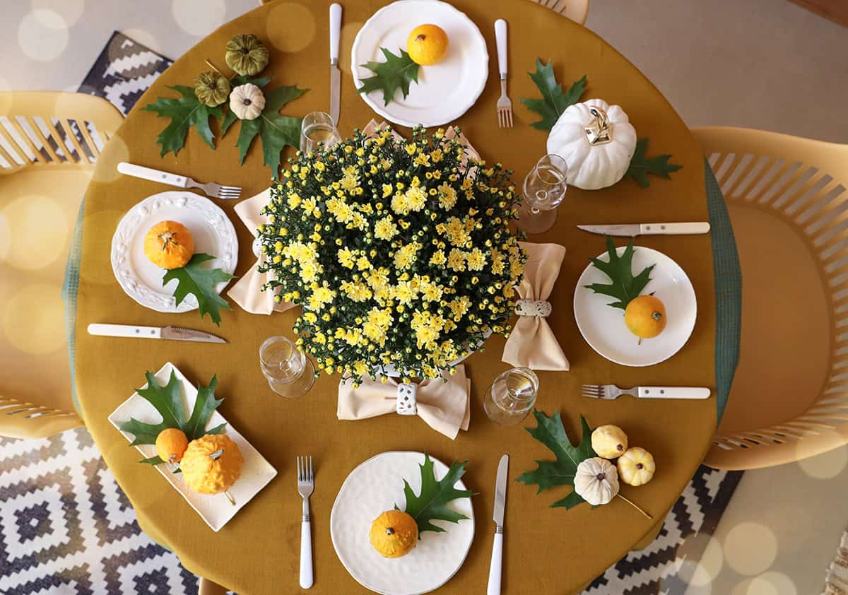 Bright Yellow Blooms and Playful Citrus Tones
