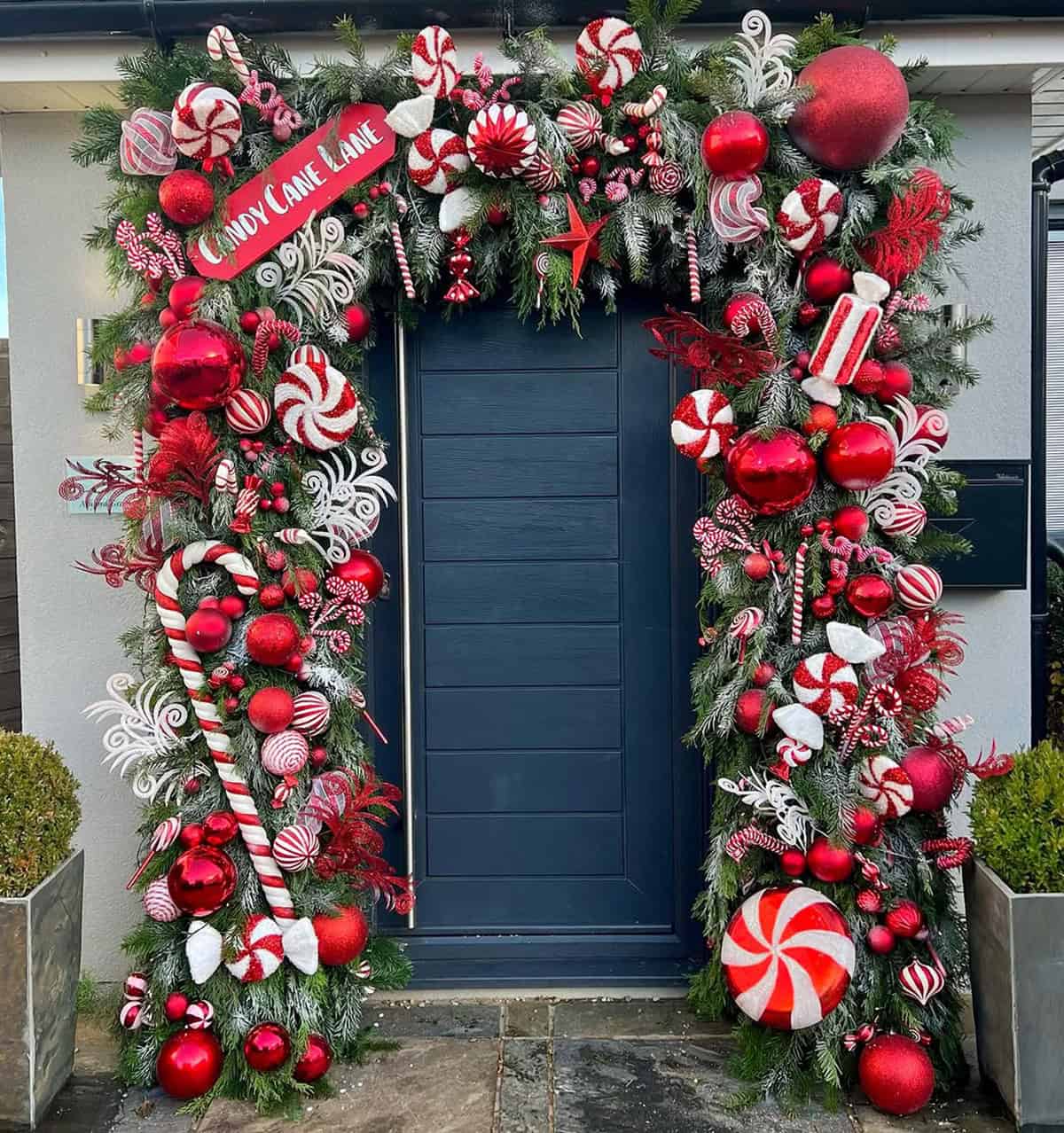 Candy Cane Lane Doorway