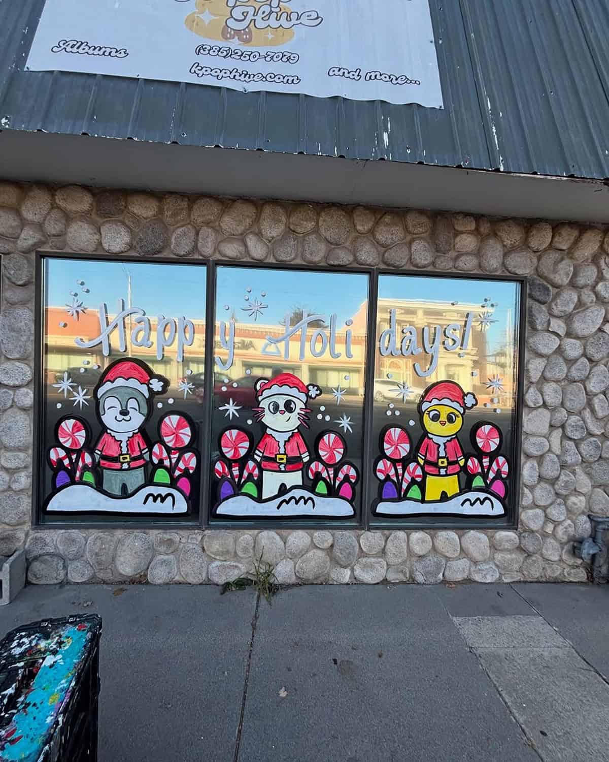 Cheerful Santa Pals in Candy Wonderland