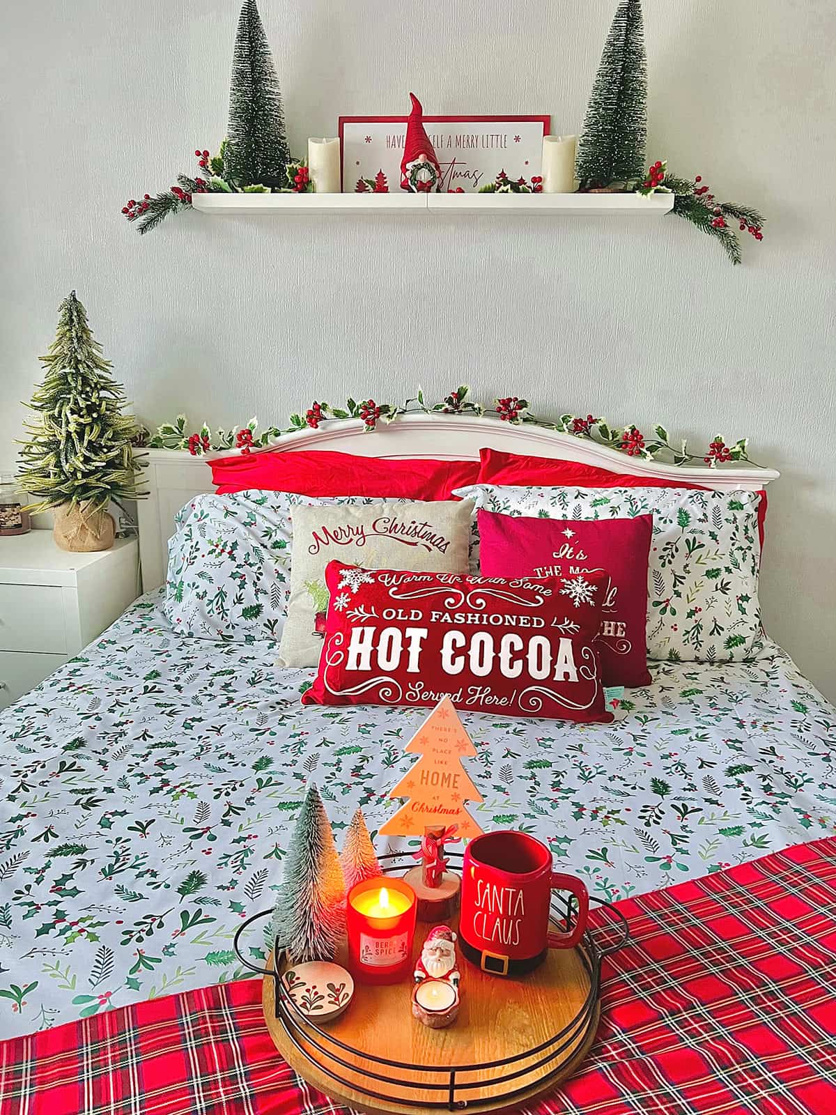Christmas Themed Bed Tray