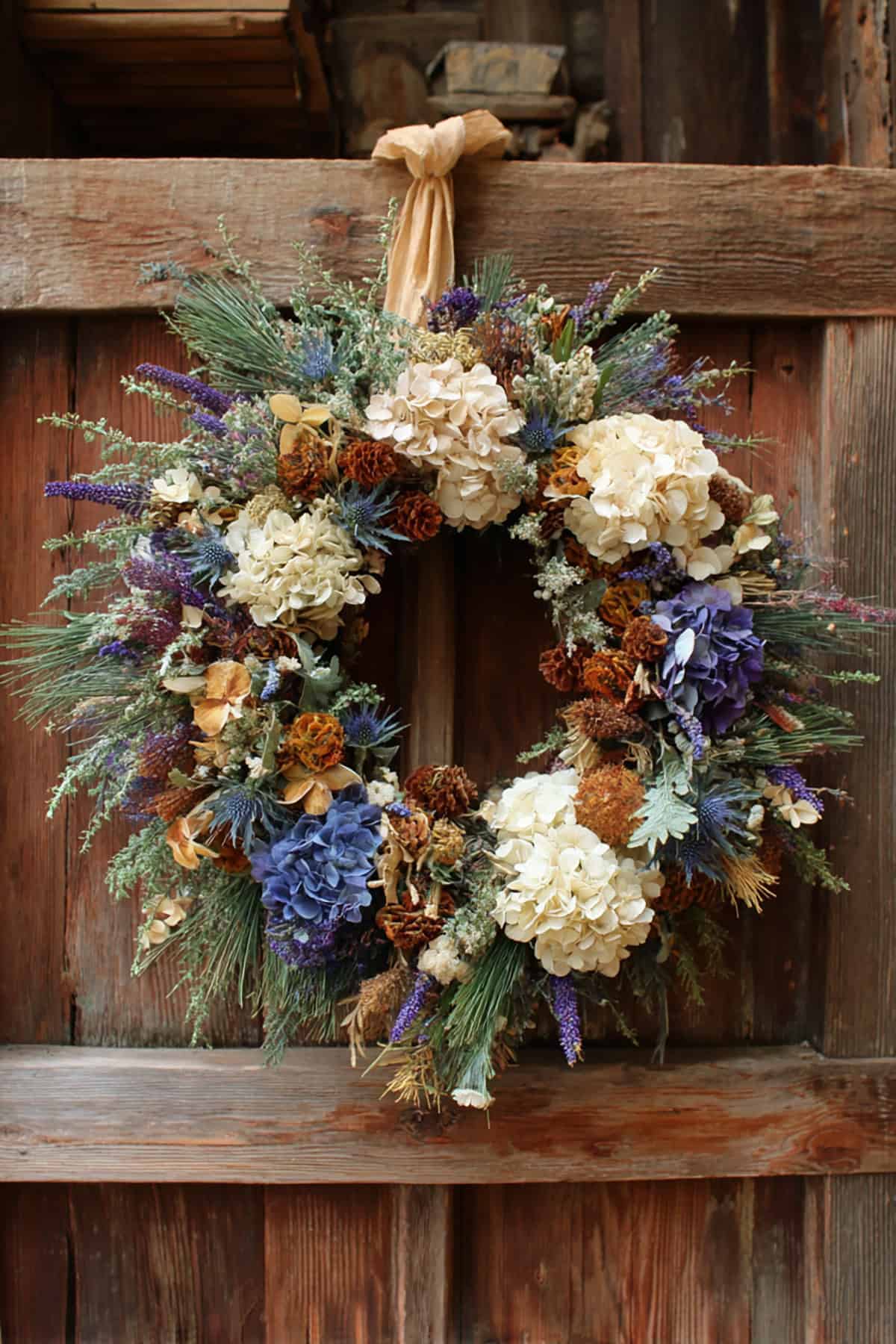 Dried Flower Winter Wreath