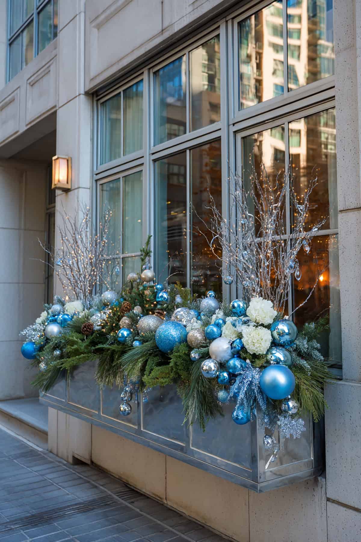 Elegant Silver and Blue Theme