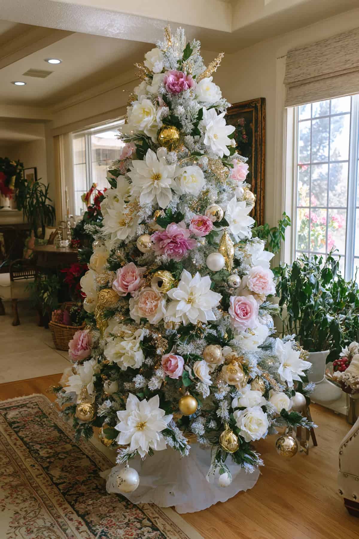 Frosted Bloom Covered Tree