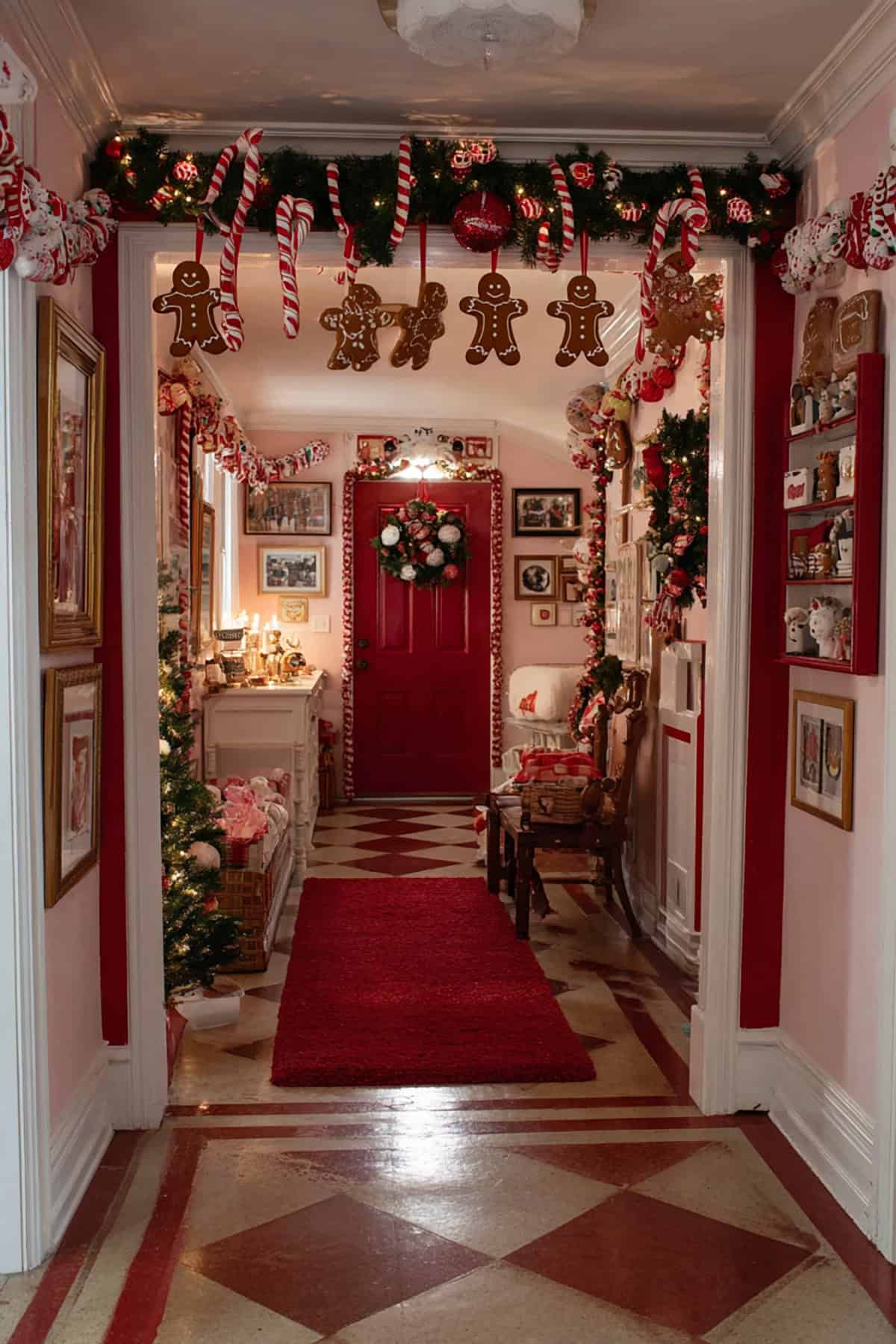 Gingerbread Inspired Entryway