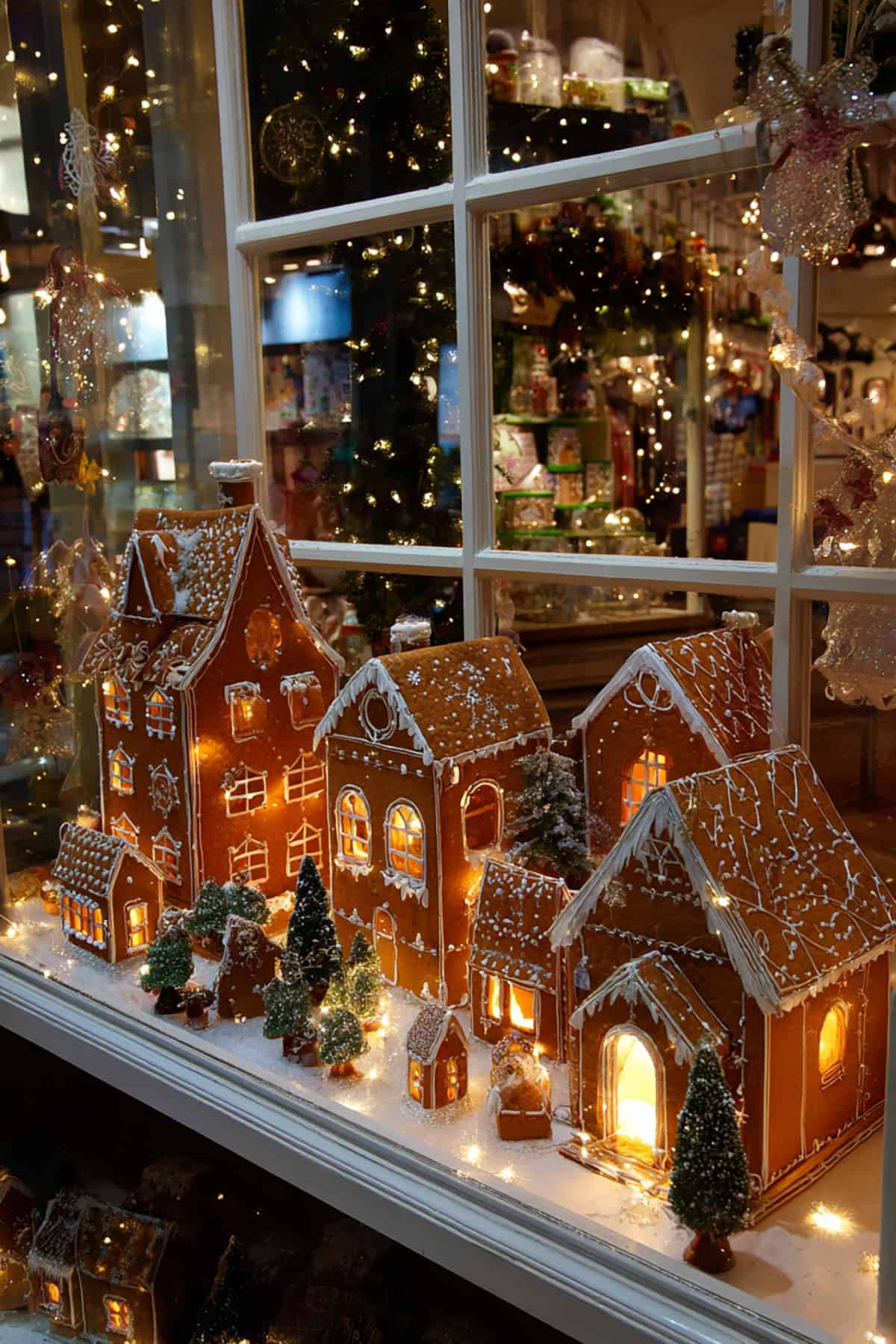 Gingerbread Inspired Window Display
